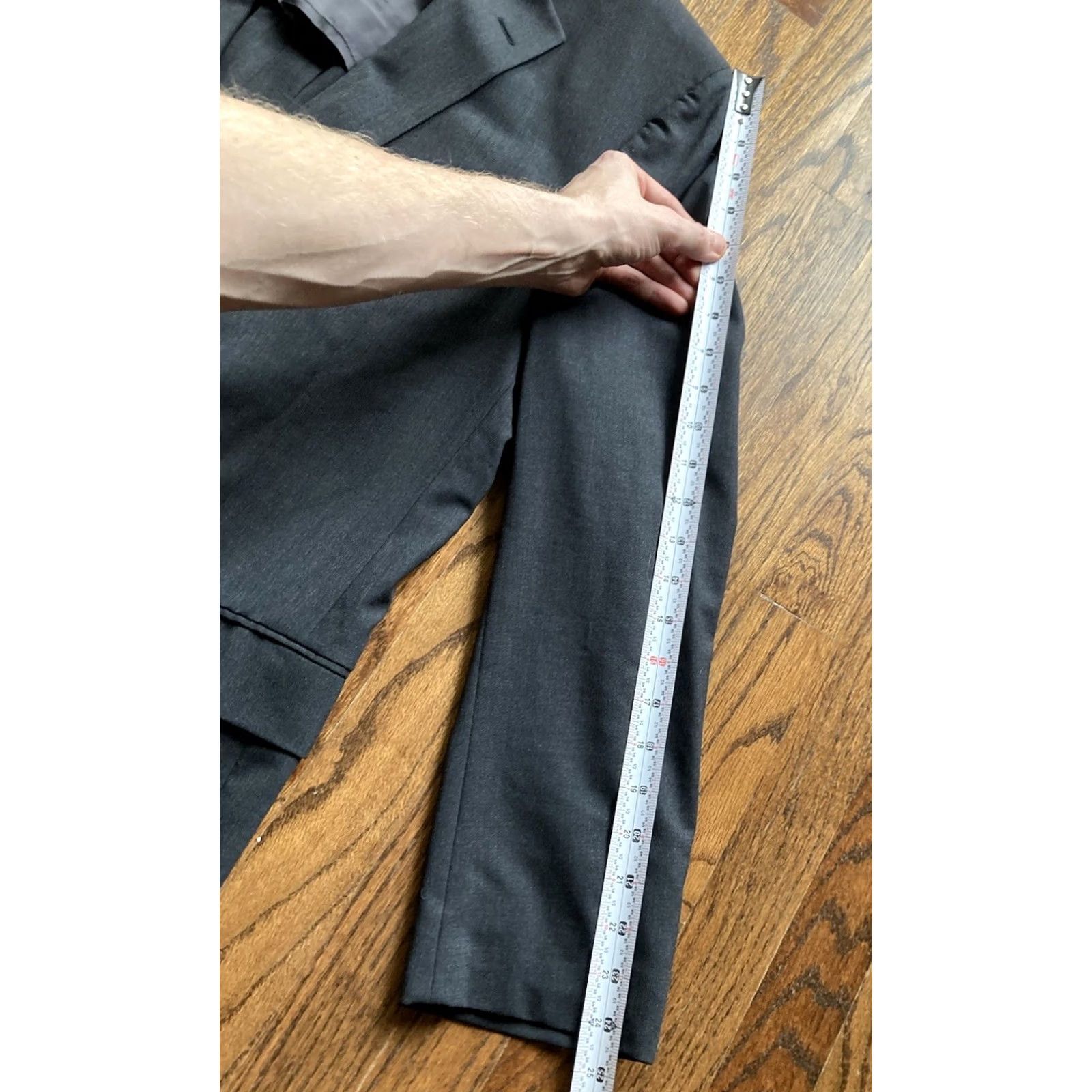 Brooks Brothers Brooks Brothers Blazer Mens 42R Regular Wool Gray Notch Lapel Single-Breasted Two-Button Front Jacket Coat Size 42R - 5 Thumbnail