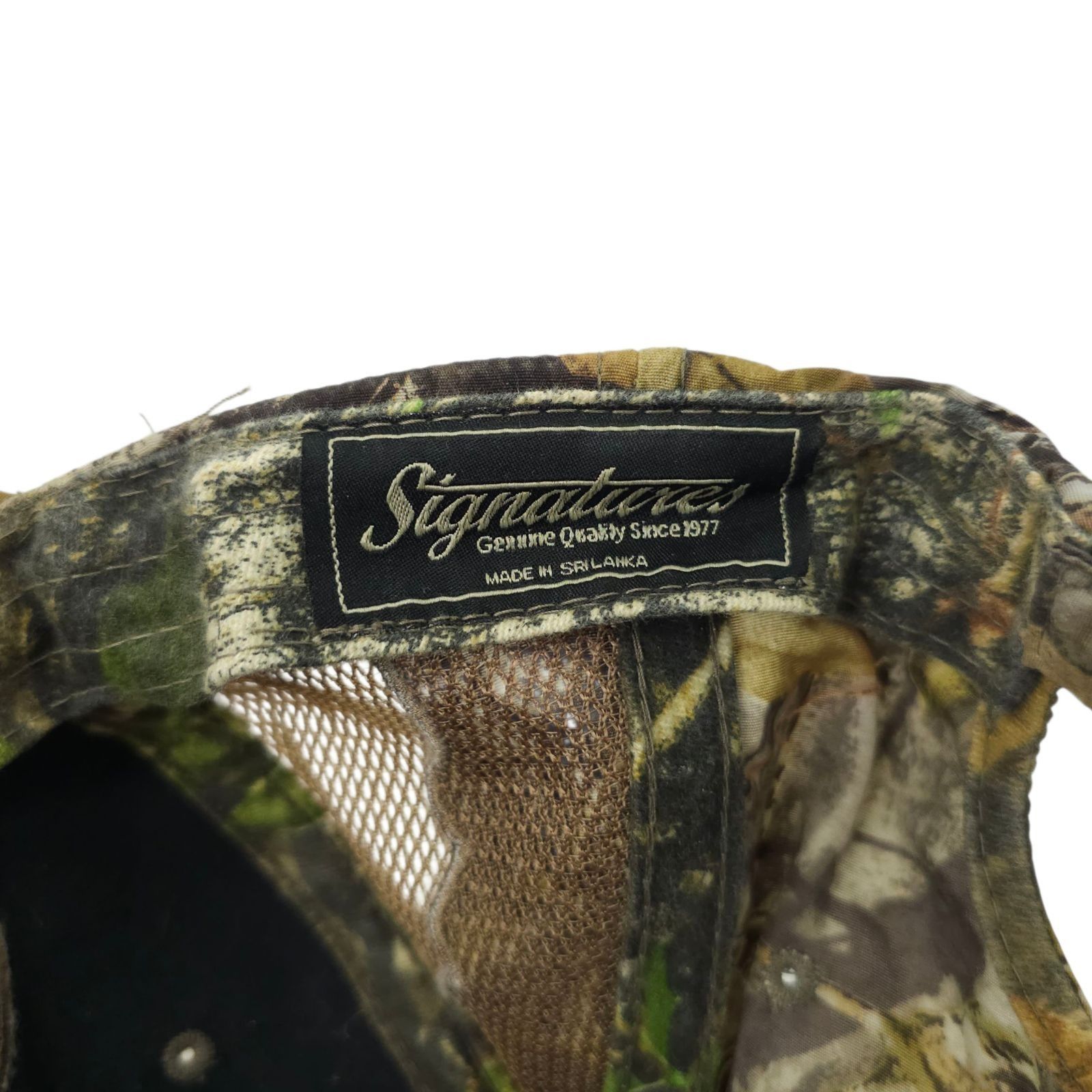Signatures Mossy Oak Mesh Strapback Cap Hat Embroidered Logo Patch Size ONE SIZE - 8 Thumbnail