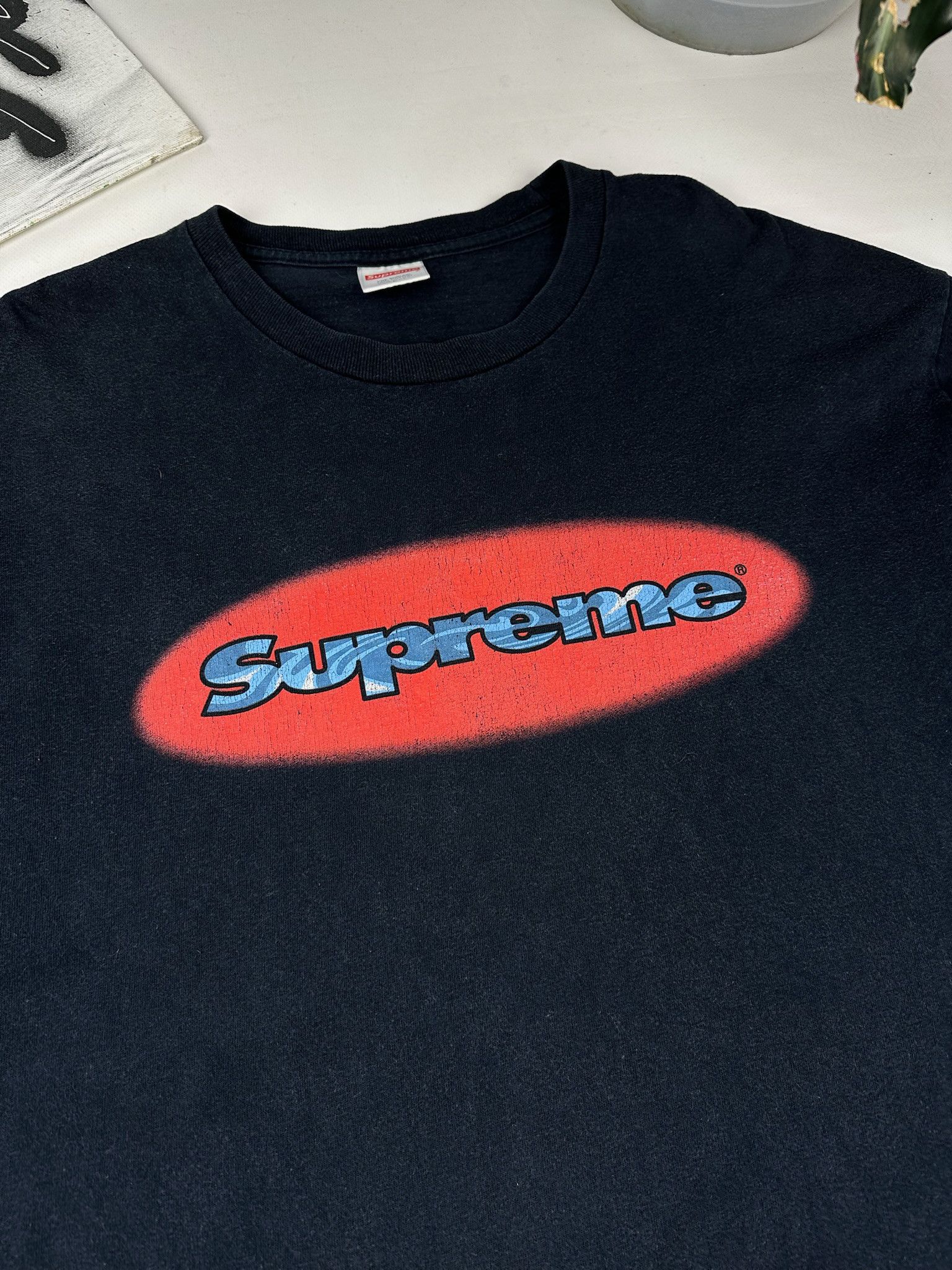 Vintage Supreme Long-Sleeve Ripples 2016 bog logo tshirr Size US L / EU 52-54 / 3 - 2 Thumbnail