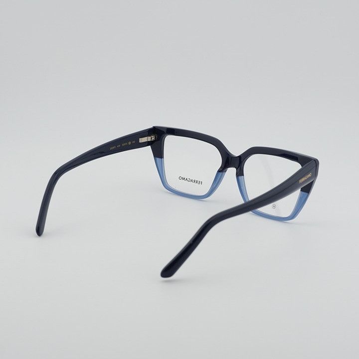 Salvatore Ferragamo Salvatore Ferragamo SF2971 414 Eyeglasses Blue 53mm Cat Eye Size ONE SIZE - 6 Thumbnail