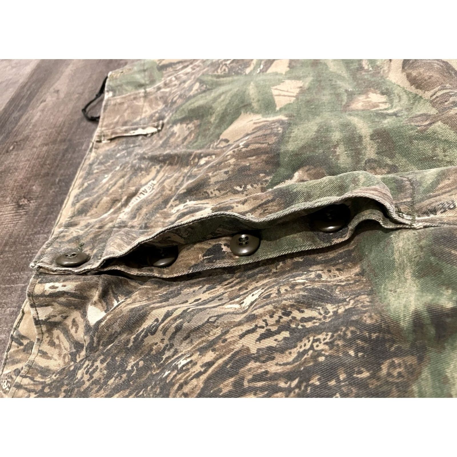 Vintage VINTAGE American Vintage Cargo Pants Mens XL 5-Pocket CA Miltary Wide-Leg Camouflage Camo Cotton Polyester USA 90s Workwear Baggy Distressed Size US 36 / EU 52 - 3 Thumbnail