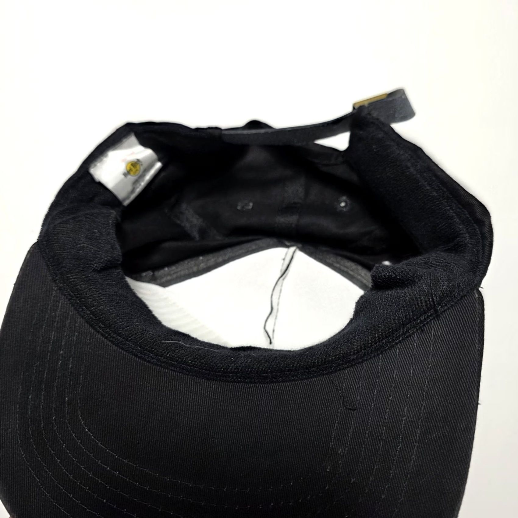 Hard Rock Cafe VINTAGE Hard Rock Cafe Hat Black Atlanta Strapback Cap Canvas Leather Strap 90s Mens Adjustable Cap Size ONE SIZE - 5 Thumbnail