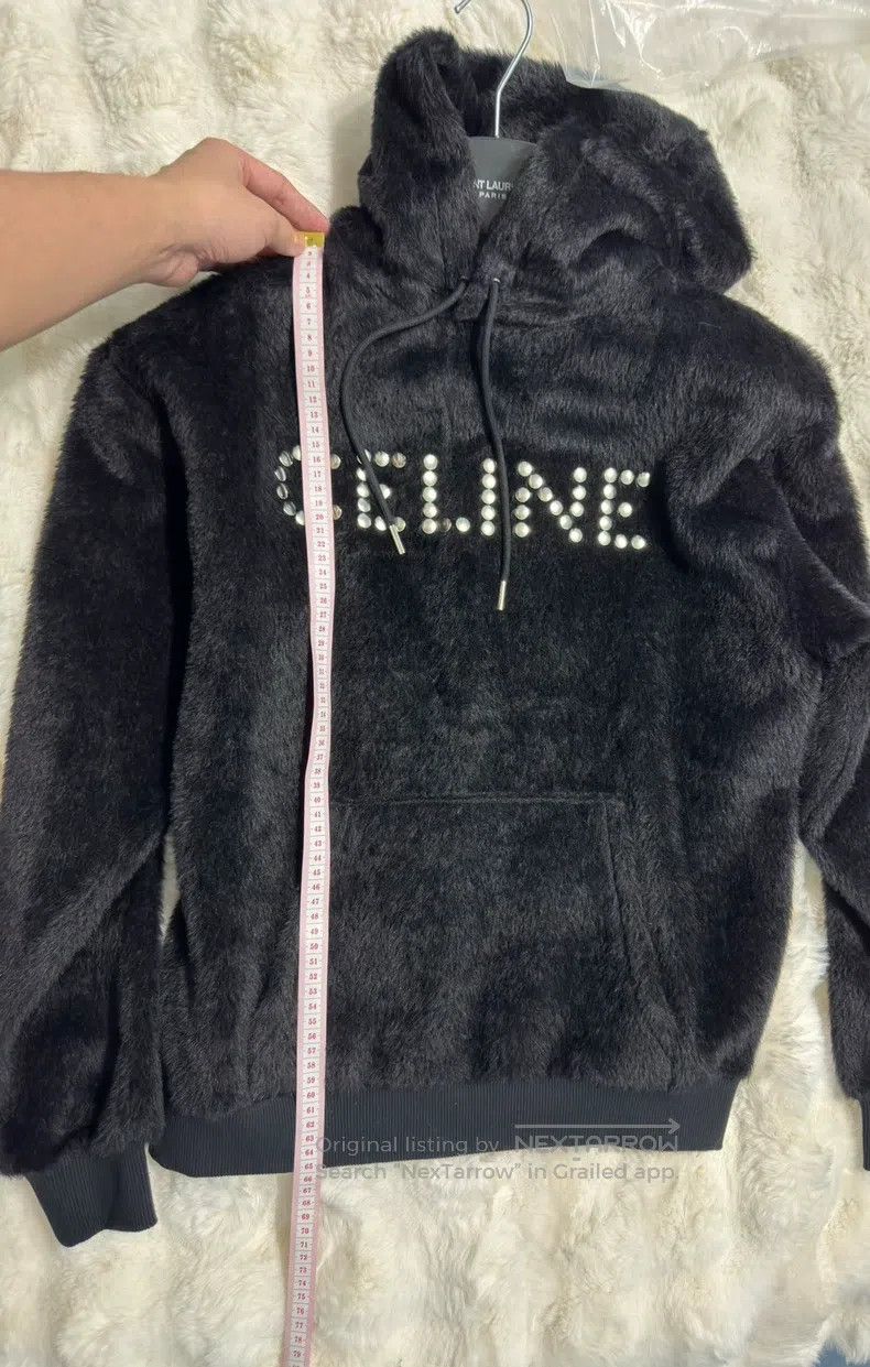 Celine CELINE Furry Stud Logo Sweatshirt Size US XS / EU 42 / 0 - 5 Thumbnail