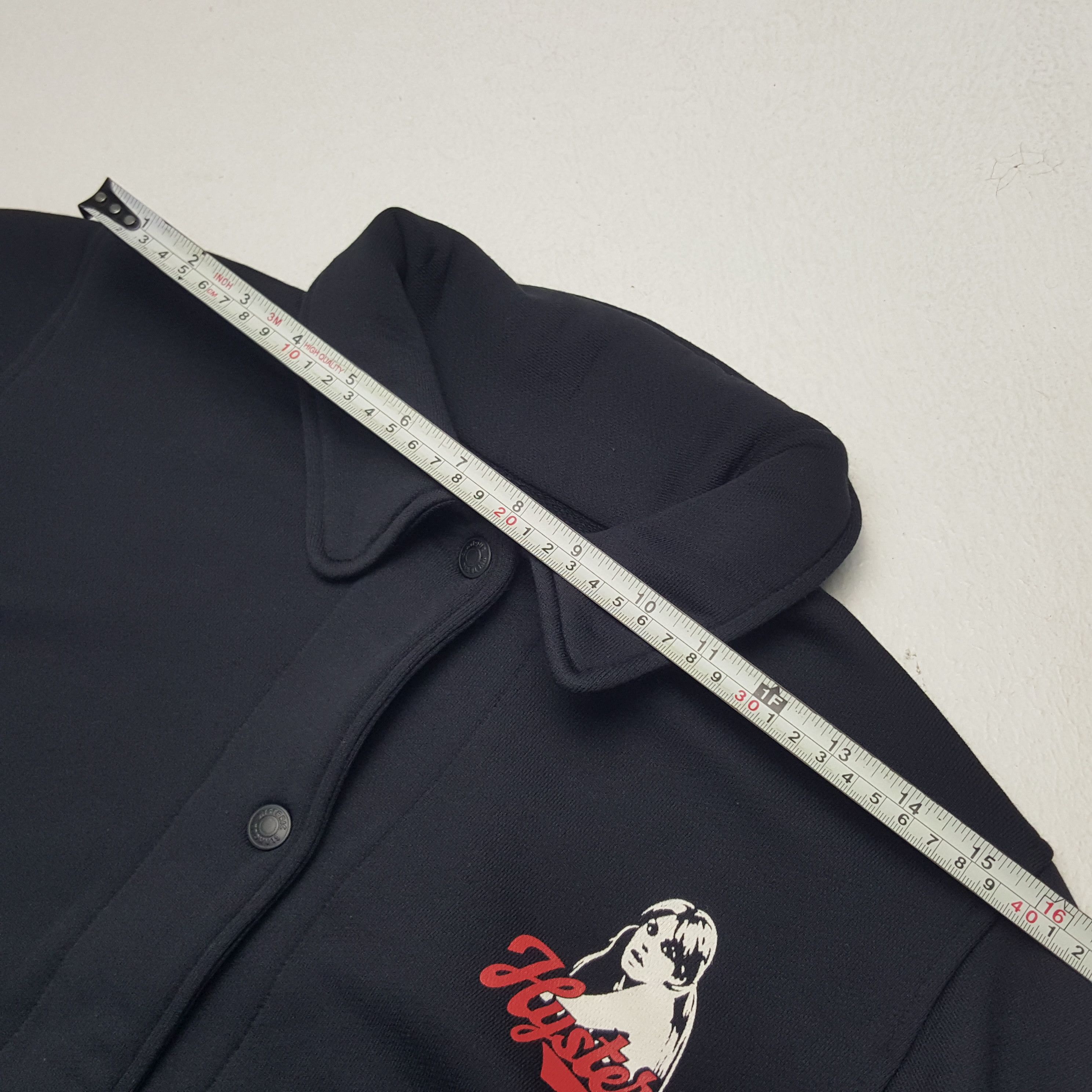 Hysteric Glamour × Japanese Brand × Vintage Vintage Hysteric Glamour Turn It On Custom Varsity Jacket Size L / US 10 / IT 46 - 10 Thumbnail