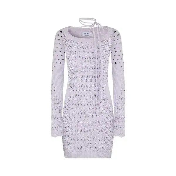 The Attico o1mle0526 Taylor mini Dress in Purple Size XS / US 0-2 / IT 36-38 - 1 Preview
