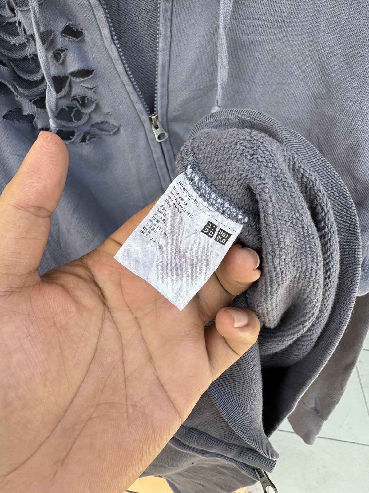 Hysteric Glamour × If Six Was Nine × Japanese Brand Distressed Hoodie Uniqlo lgb ifsix style Size US L / EU 52-54 / 3 - 9 Thumbnail