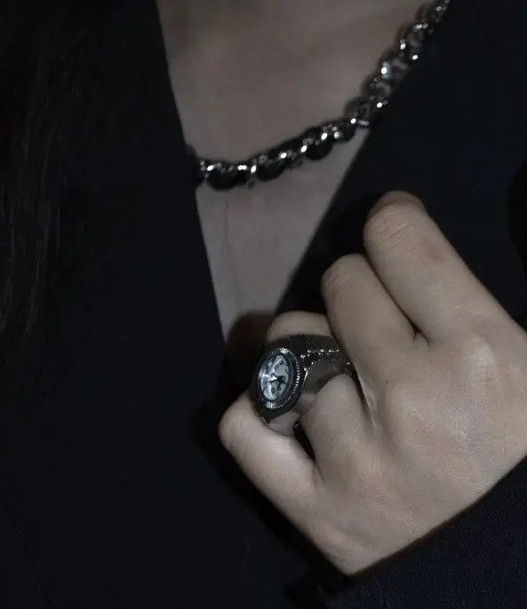 Japanese Brand × Vintage Avant garde fashion watch ring retro punk hip hop Size ONE SIZE - 4 Thumbnail