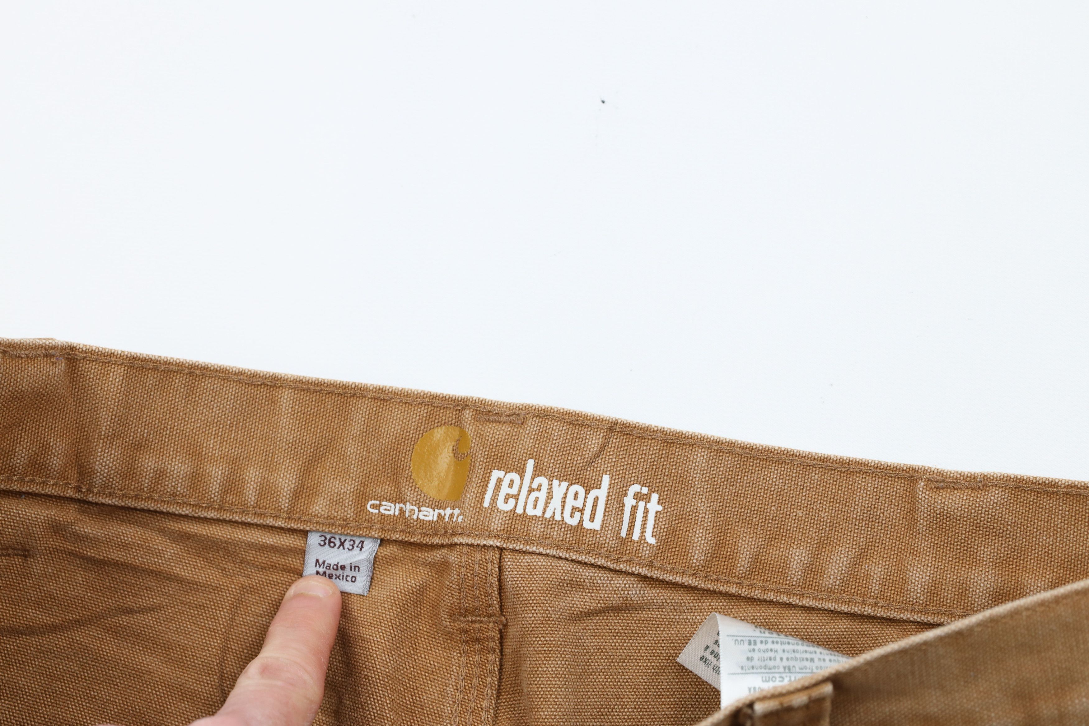 Carhartt × Vintage Carhartt Faded Spell Out Relaxed Fit Canvas Pants Duck Brown Size US 36 / EU 52 - 6 Thumbnail