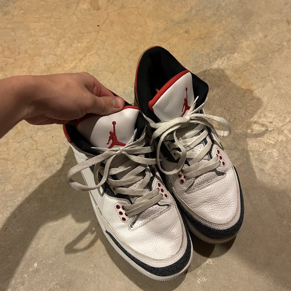 Jordan Brand × Nike Air Jordan 3 Retro SE Fire Red Denim 2020 US 10.5 Size US 10.5 / EU 43-44 - 7 Thumbnail