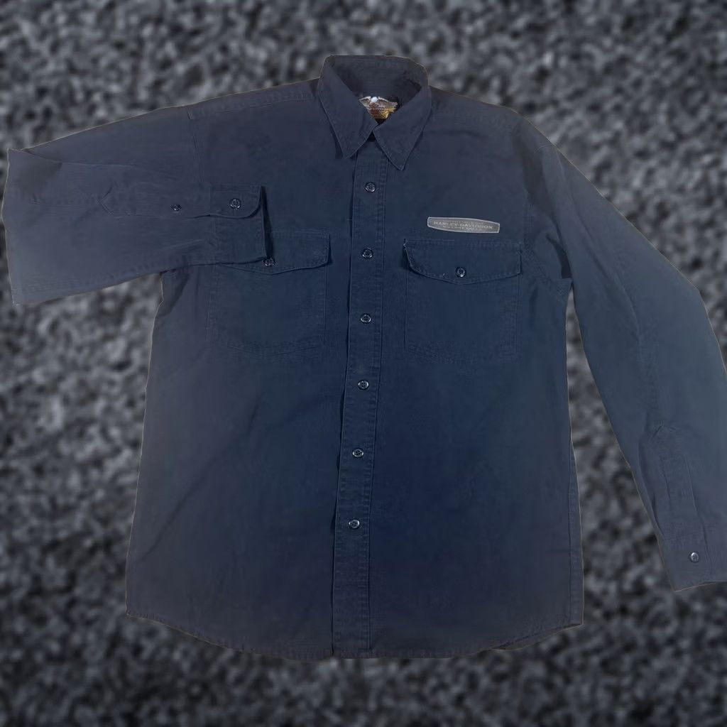 Harley Davidson VINTAGE Harley-Davidson Button-Up Shirt Mens M Leather Embroidery Black Long Sleeve Button Shirt Mens Medium Leather Embroidery Harley-Davidson Shirt Size US M / EU 48-50 / 2 - 1 Thumbnail