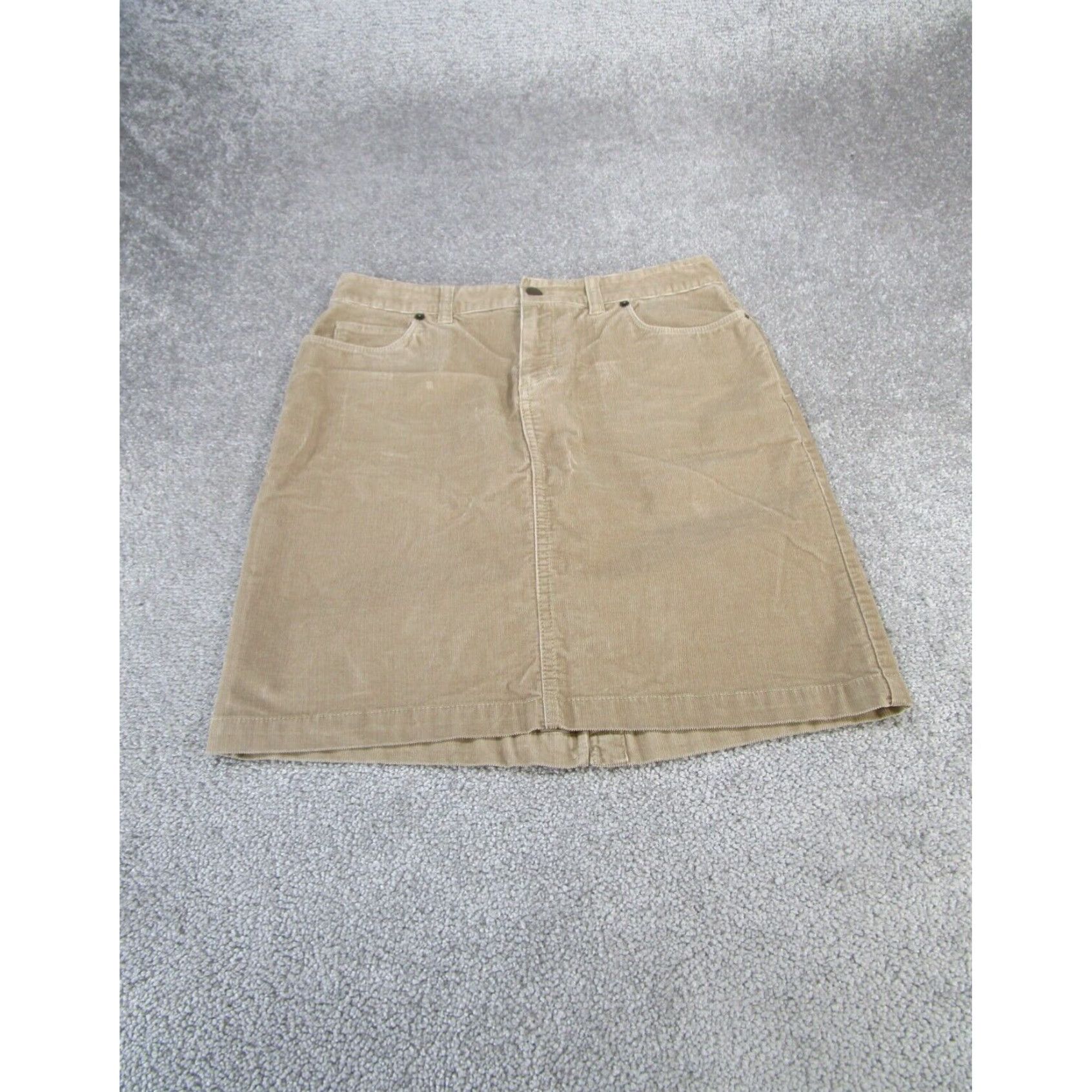 Vintage L.L.Bean Corduroy Skirt Women's Petite 6P Knee Length Brown Size 28" / US 6 / IT 42 - 1 Thumbnail