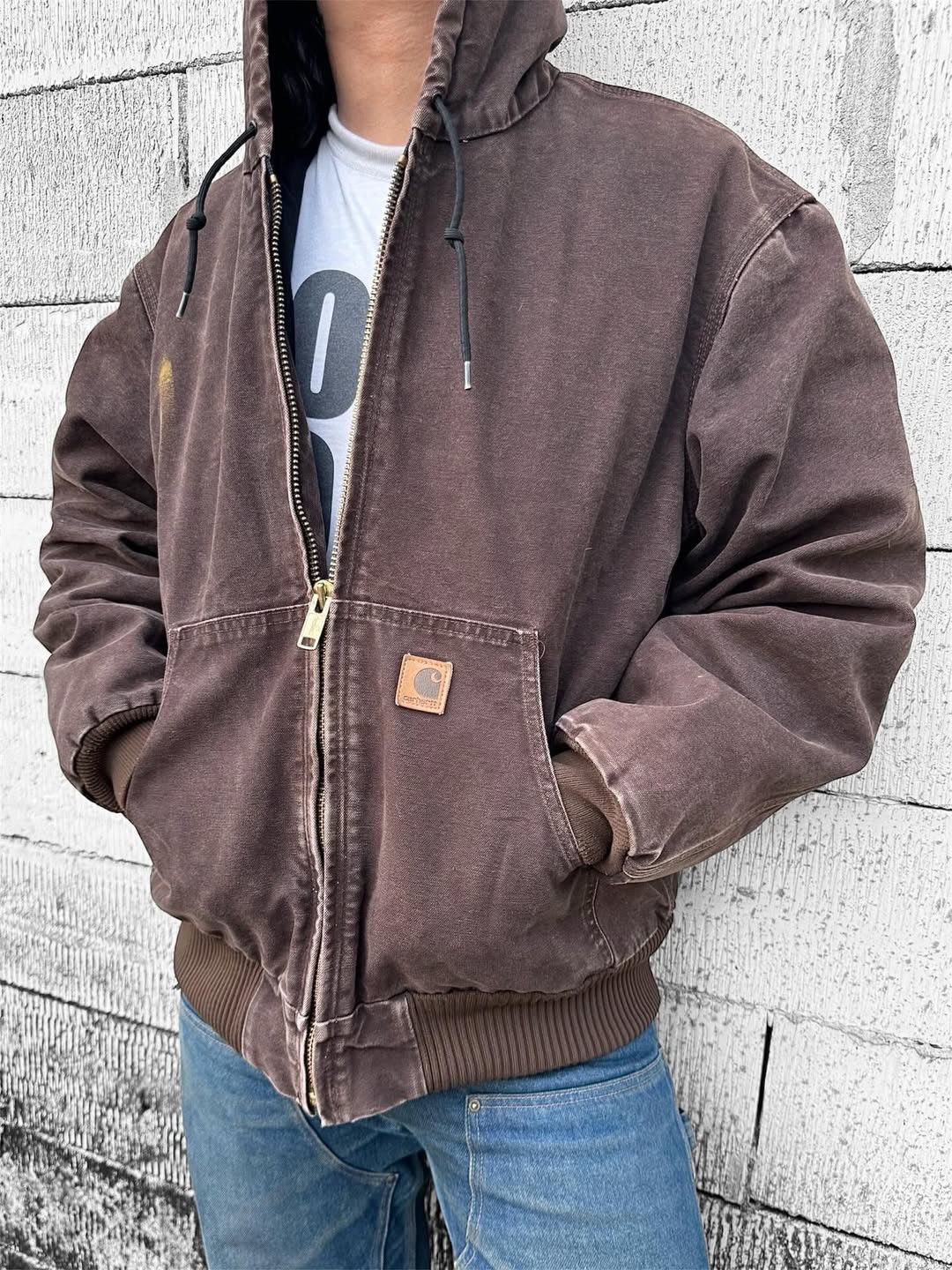 Carhartt Vintage Active Carhartt Jacket J130 - DKB🍫 Size US L / EU 52-54 / 3 - 1 Thumbnail