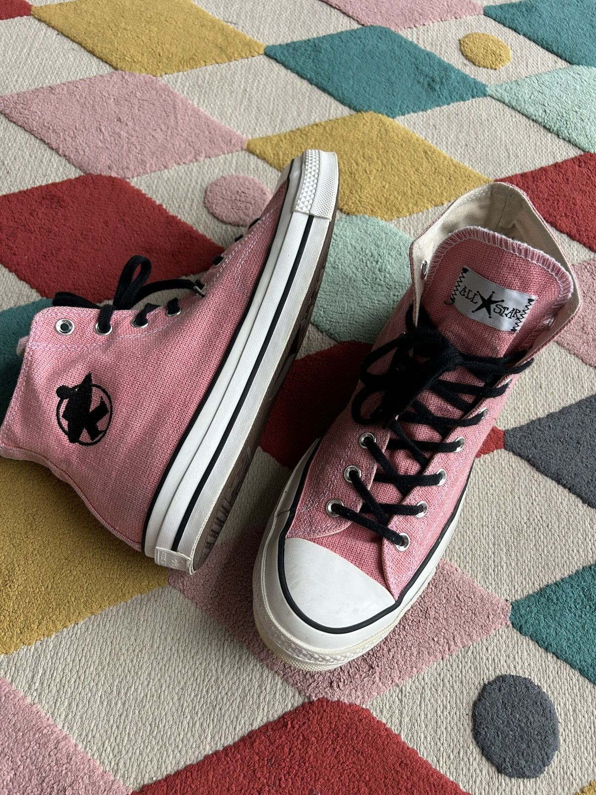 Stussy Converse Chuck Taylor All Star 70 Hi Stussy Surfman Pink 