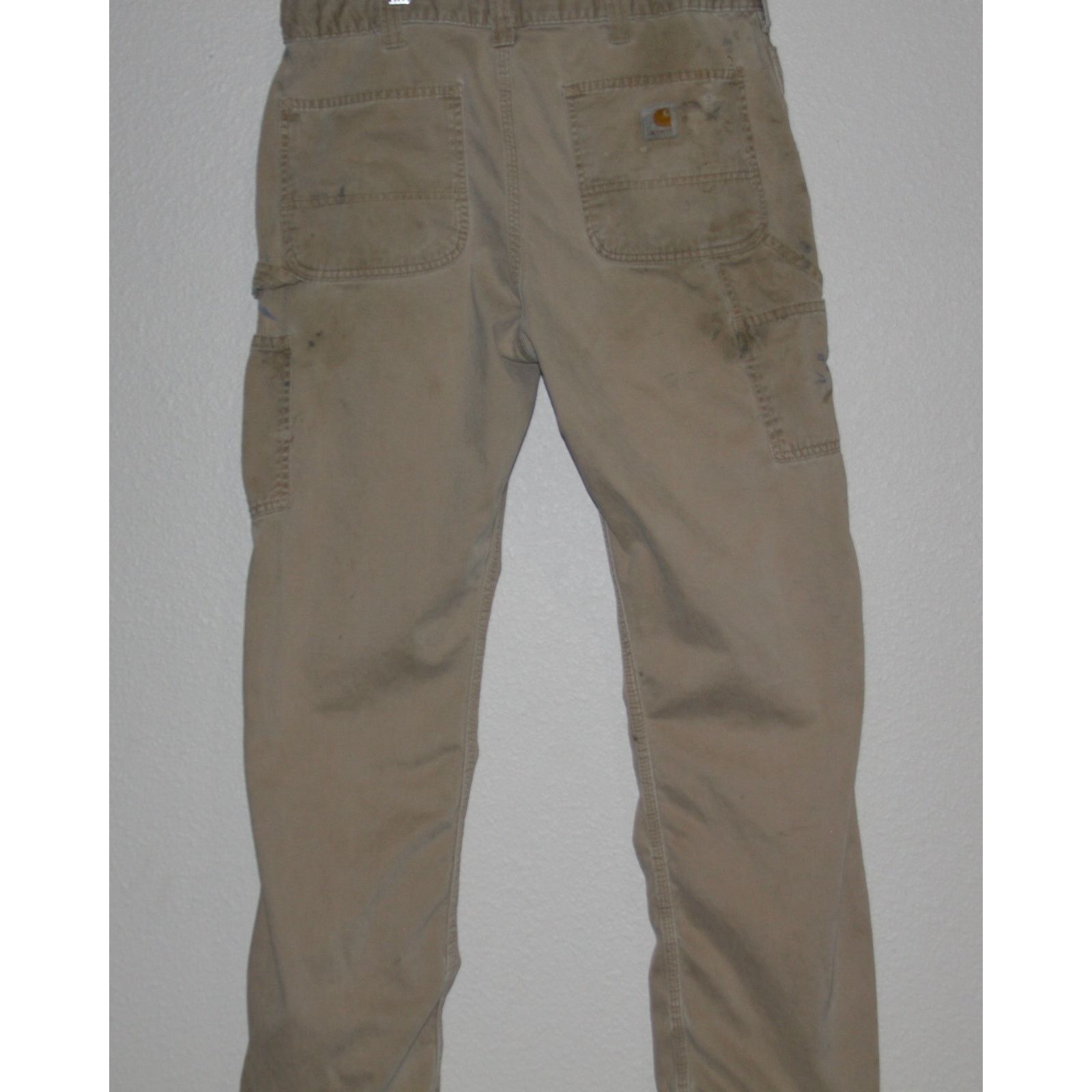 Carhartt Carhartt Relaxed Fit Carpenter Pants 34x32 Tan Paint-Stained Size US 34 / EU 50 - 1 Thumbnail