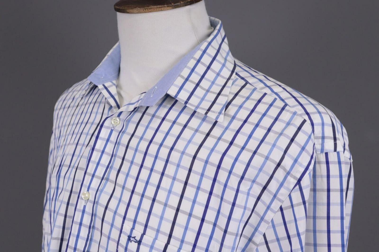Paul & Shark Paul & Shark Yachting White Check Shirt Size 43 Size US M / EU 48-50 / 2 - 11 Thumbnail