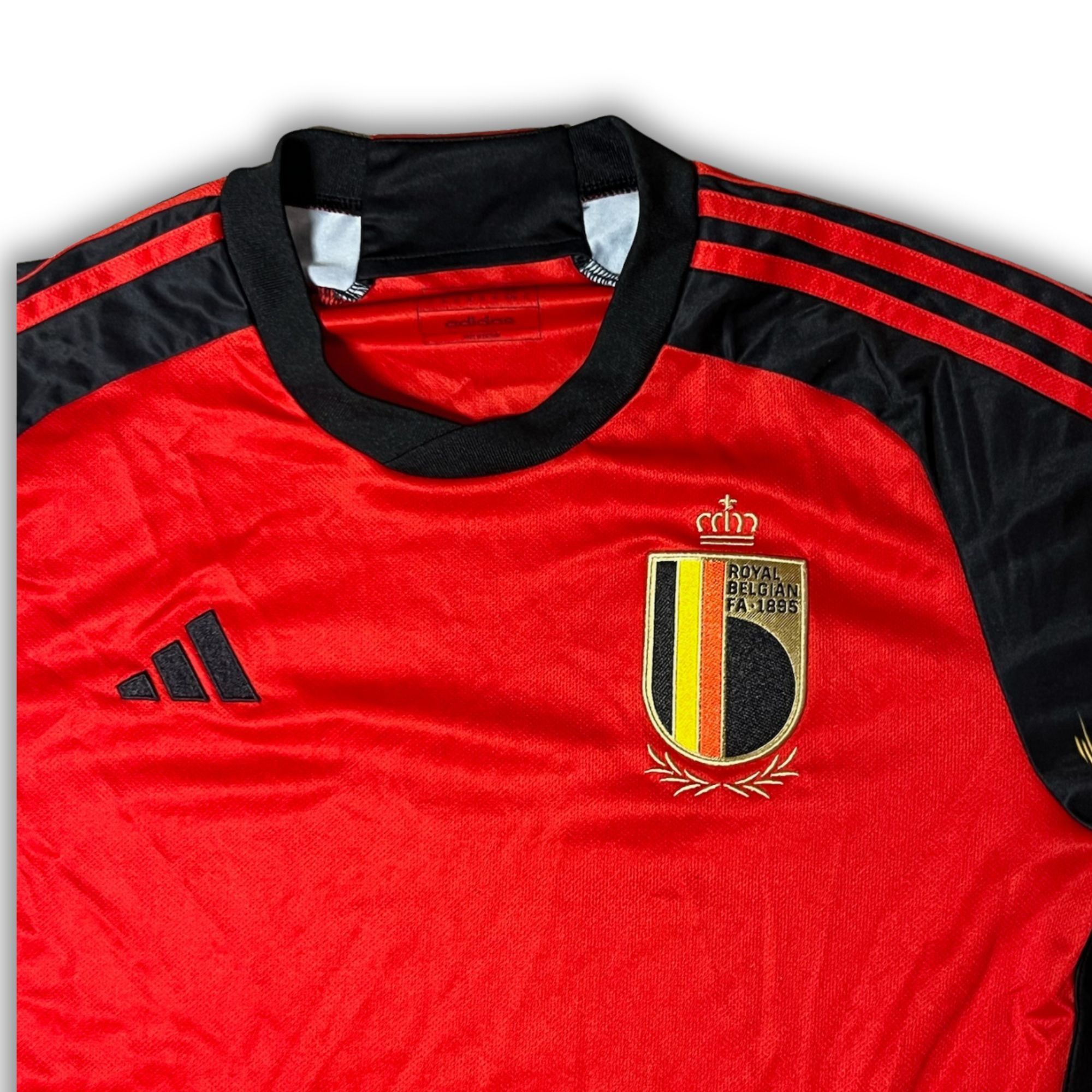 Adidas Belgium 2022 Home Jersey Adidas Medium Red/Black With Flame Size US M / EU 48-50 / 2 - 4 Thumbnail