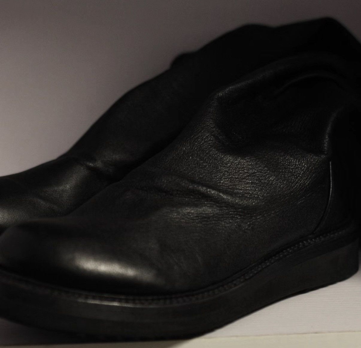Rick Owens Rick Owens Rare "God" Boots in Black Lambskin Size US 8 / IT 38 - 2 Thumbnail