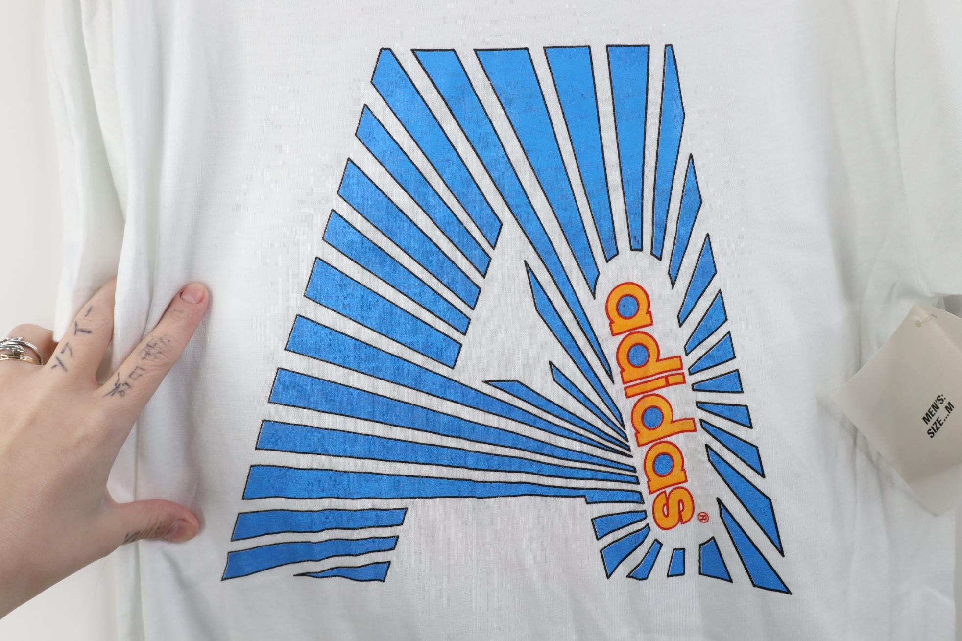 Adidas Deadstock Vintage 80s Adidas 1988 Olympics Sunburst T-Shirt Size US M / EU 48-50 / 2 - 6 Thumbnail