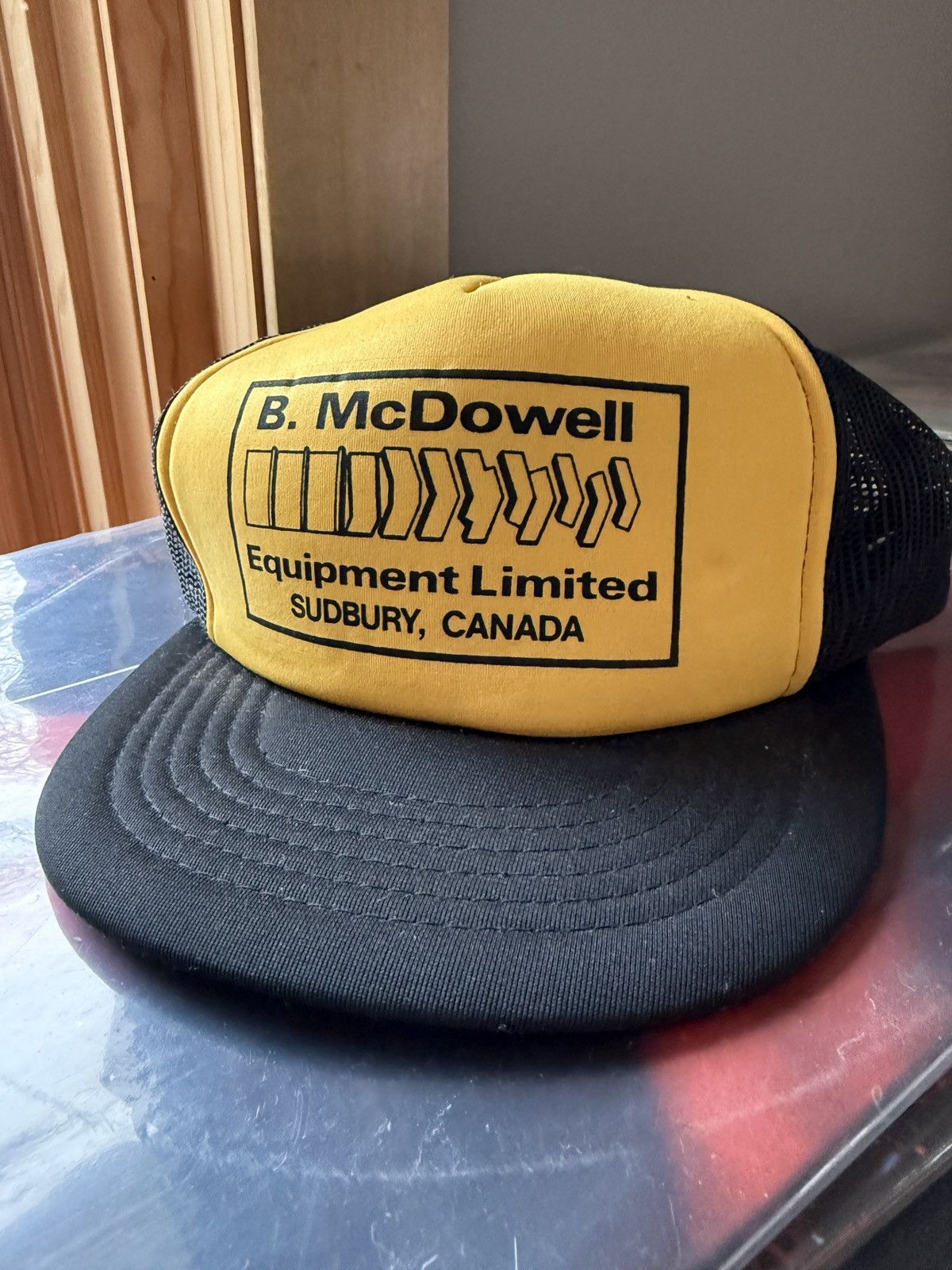 Vintage Vintage 80s McDowell Equipment Snapback Mesh Trucker Hat Size ONE SIZE - 2 Thumbnail