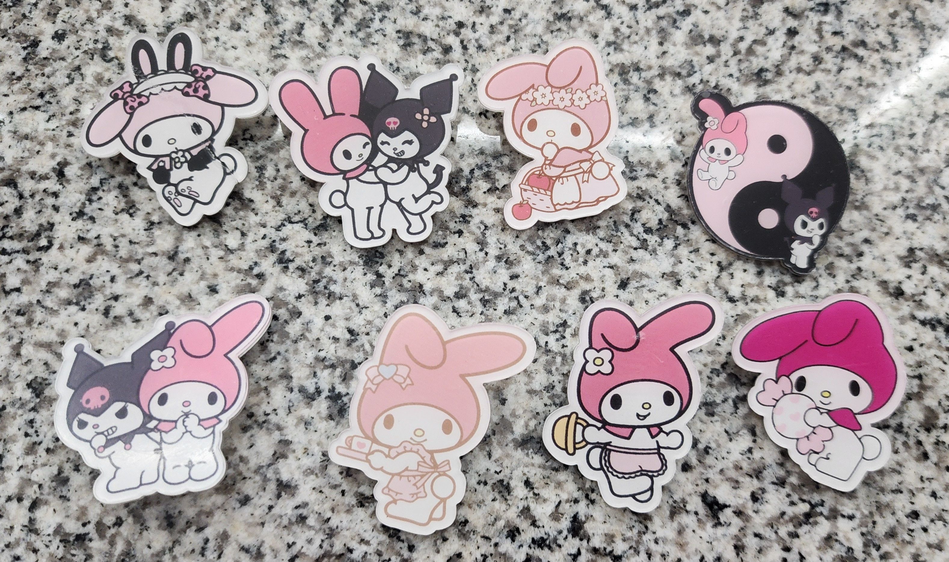 Other New Hello Kitty & Friends My Melody & Kuromi Pins 8 Pieces Size ONE SIZE - 1 Thumbnail