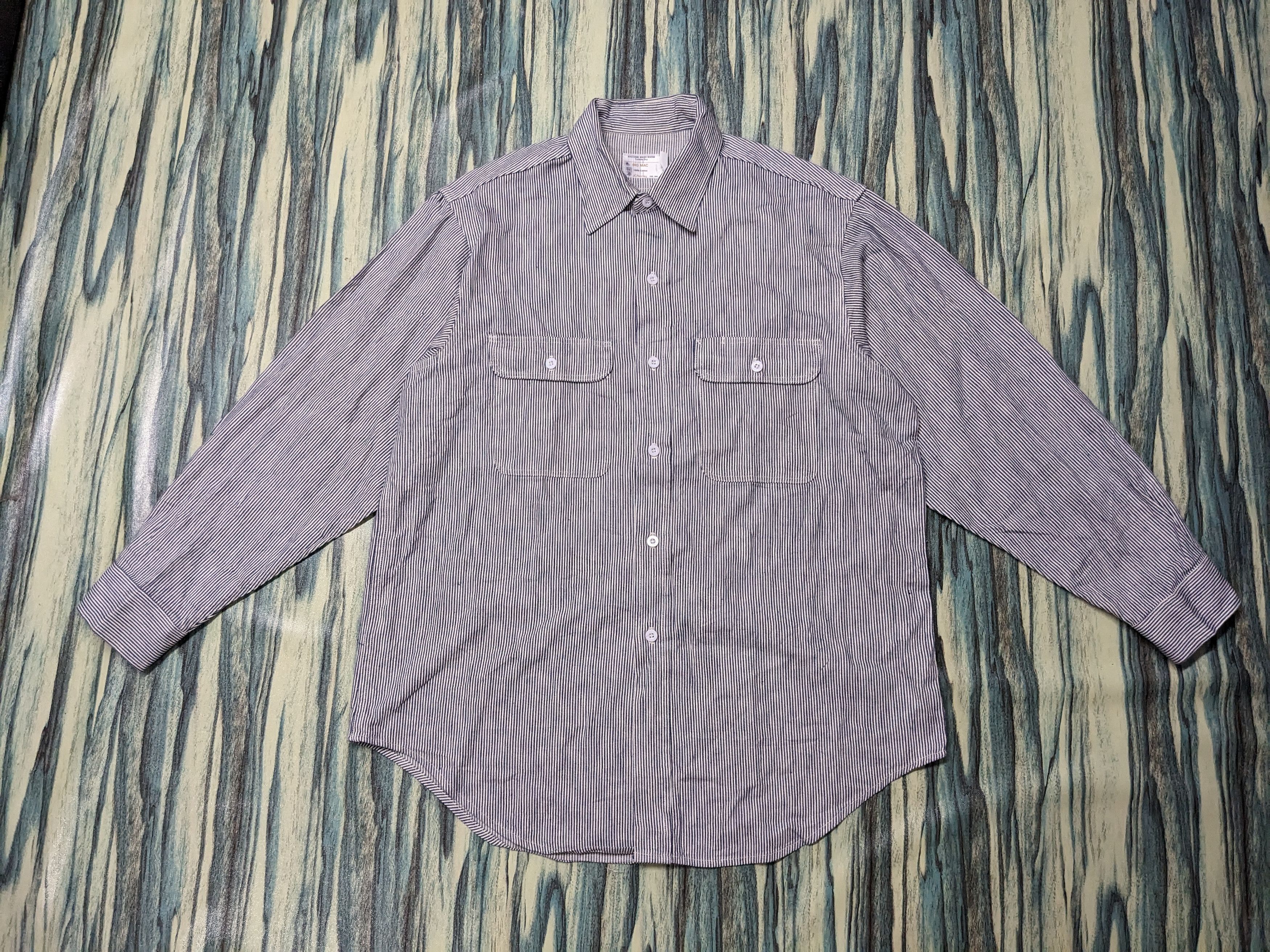 Big Mac Vintage 70's BIGMAC JC PENNY Hickory Shirt Size US XXL / EU 58 / 5 - 1 Thumbnail