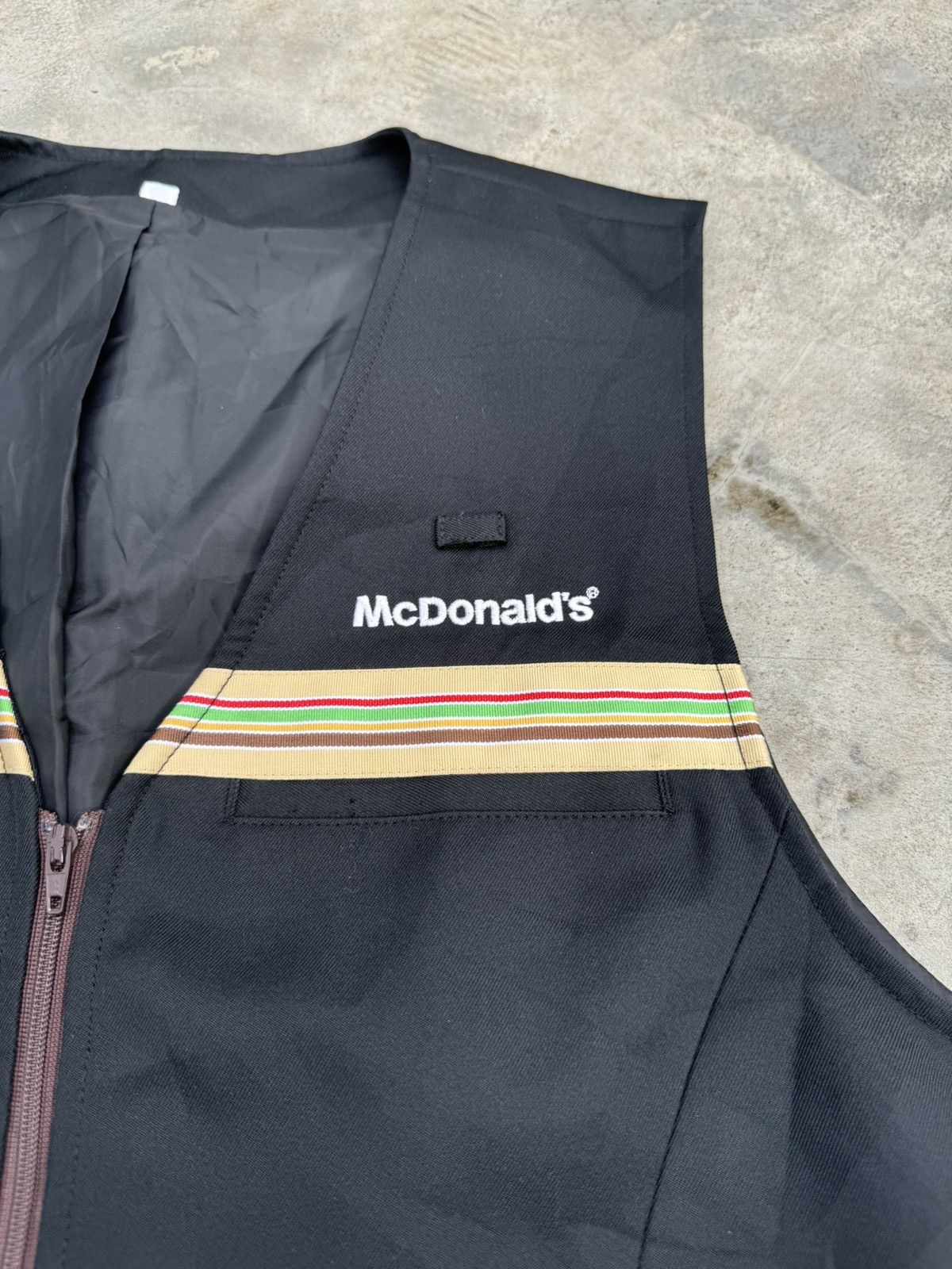 Vintage Vintage 90s McDonald’s Stripe Vest Size US S / EU 44-46 / 1 - 2 Thumbnail