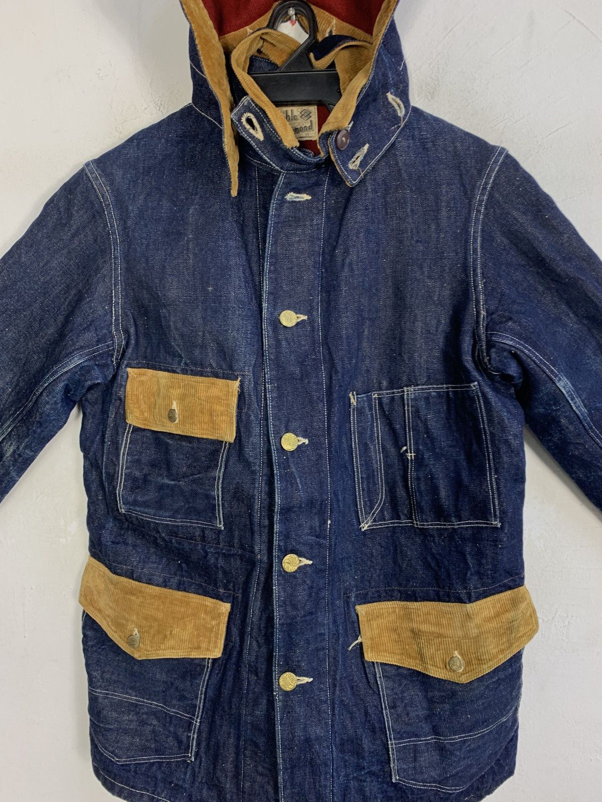 The Real McCoy's Vintage Double Diamond Workers Heavy Denim Padded Detroit Size US M / EU 48-50 / 2 - 2 Thumbnail
