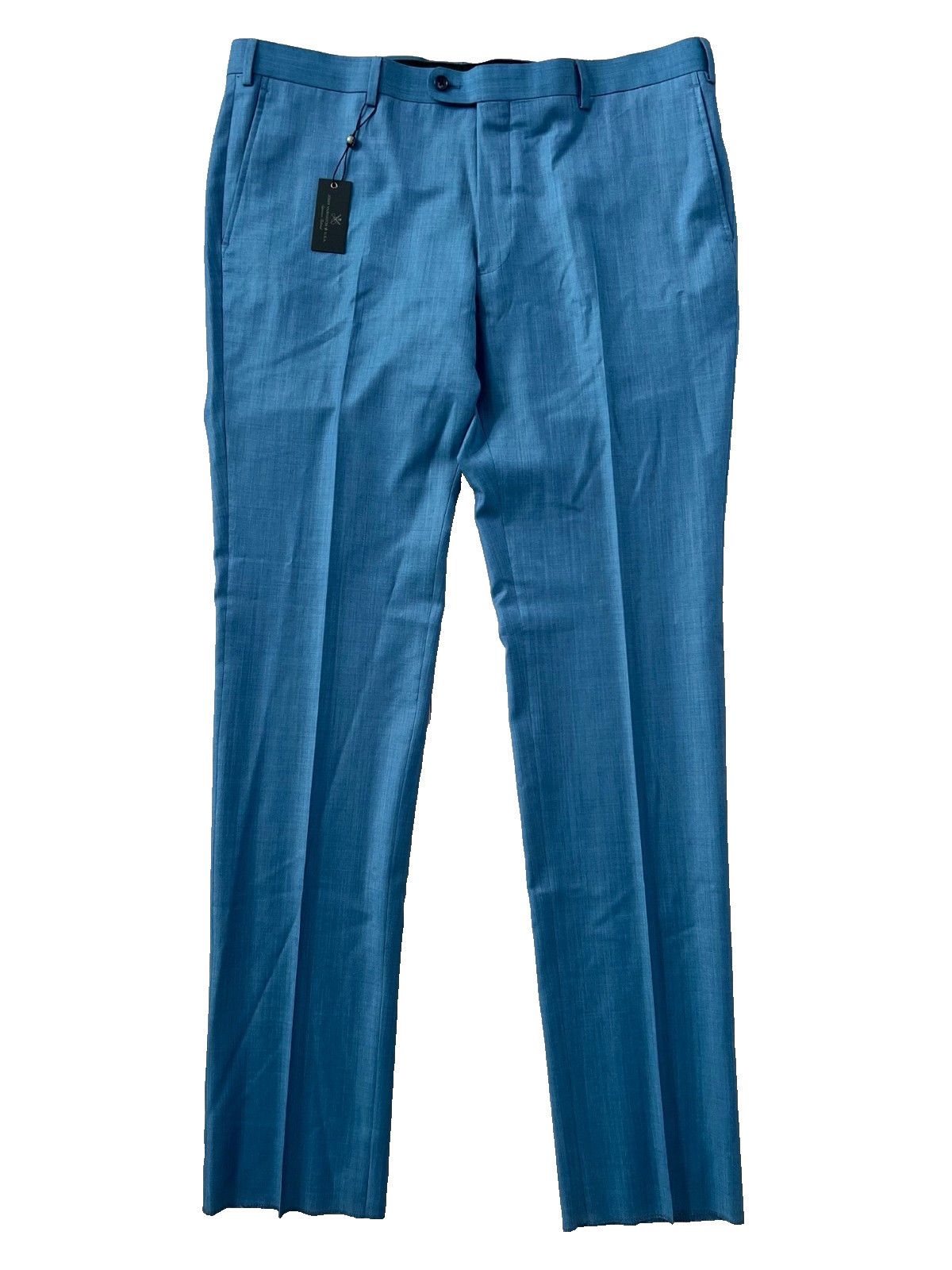 John Varvatos John Varvatos Star USA Sharkskin Slim Fit Suit Pants Blue 38 Size US 38 / EU 54 - 2 Thumbnail