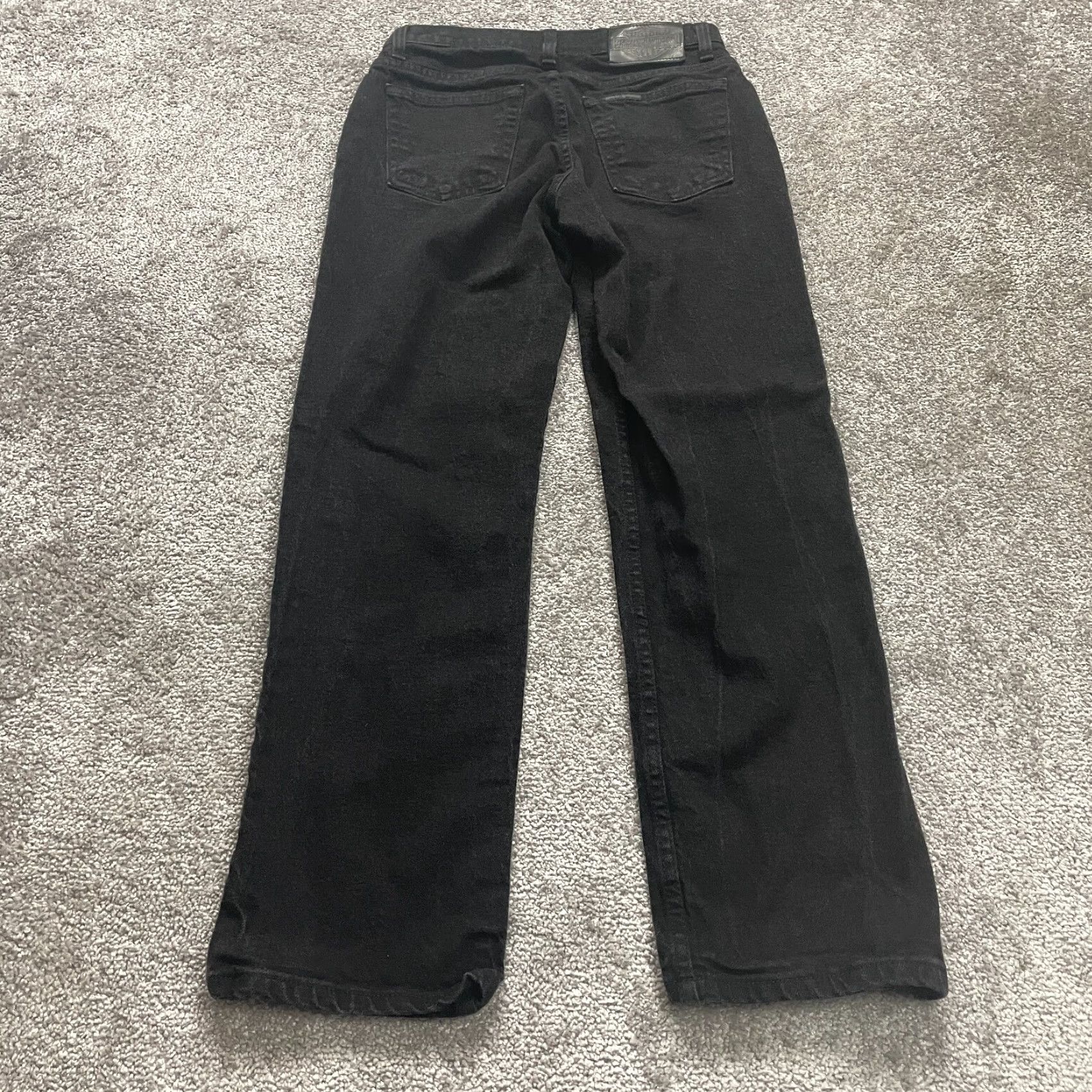 Harley Davidson Harley-Davidson Jeans Denim Straight 4P Women Black 28x28 Vintage? No Size 27" / US 4 / IT 40 - 2 Thumbnail