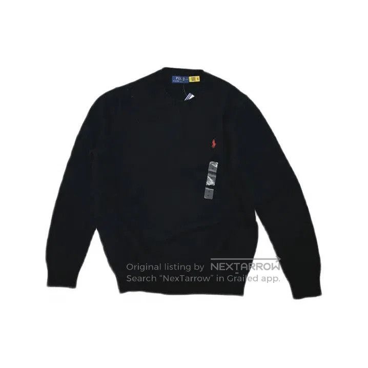 Polo Ralph Lauren Polo Ralph Lauren Men's Black Loose Round Neck Sweater. Size US M / EU 48-50 / 2 - 2 Thumbnail