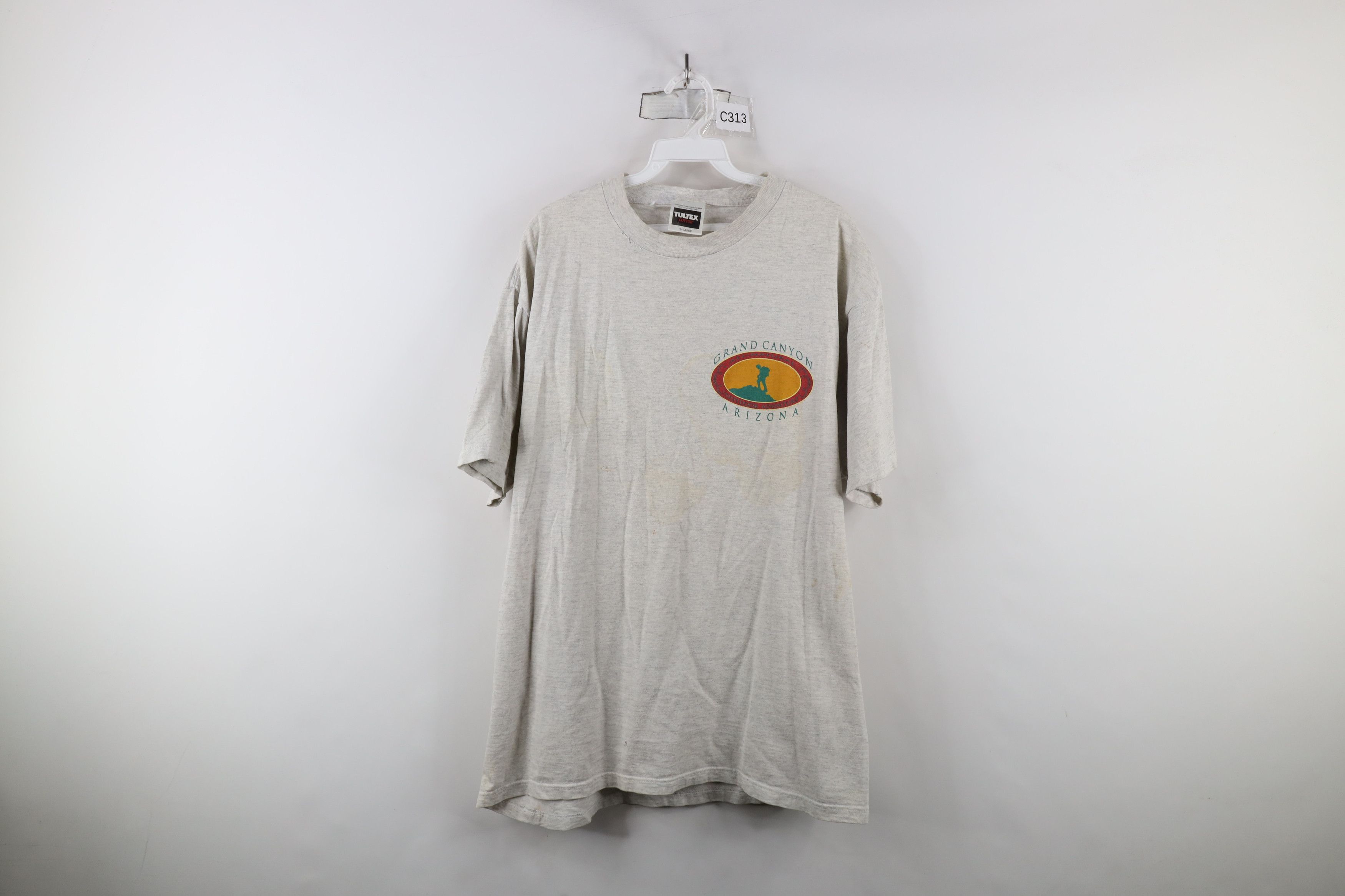 Vintage Vintage 90s Streetwear I Hiked The Grand Canyon T-Shirt Gray Size US XL / EU 56 / 4 - 1 Thumbnail
