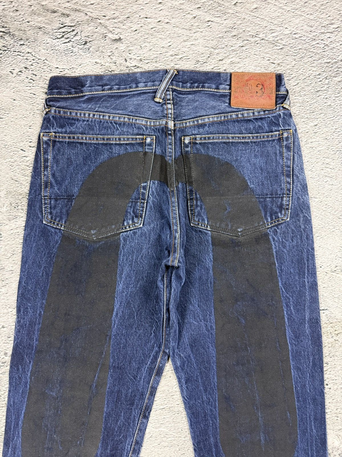 Evisu Evisu jeans daicock big logo black selvedge denim navy Size US 32 / EU 48 - 2 Thumbnail