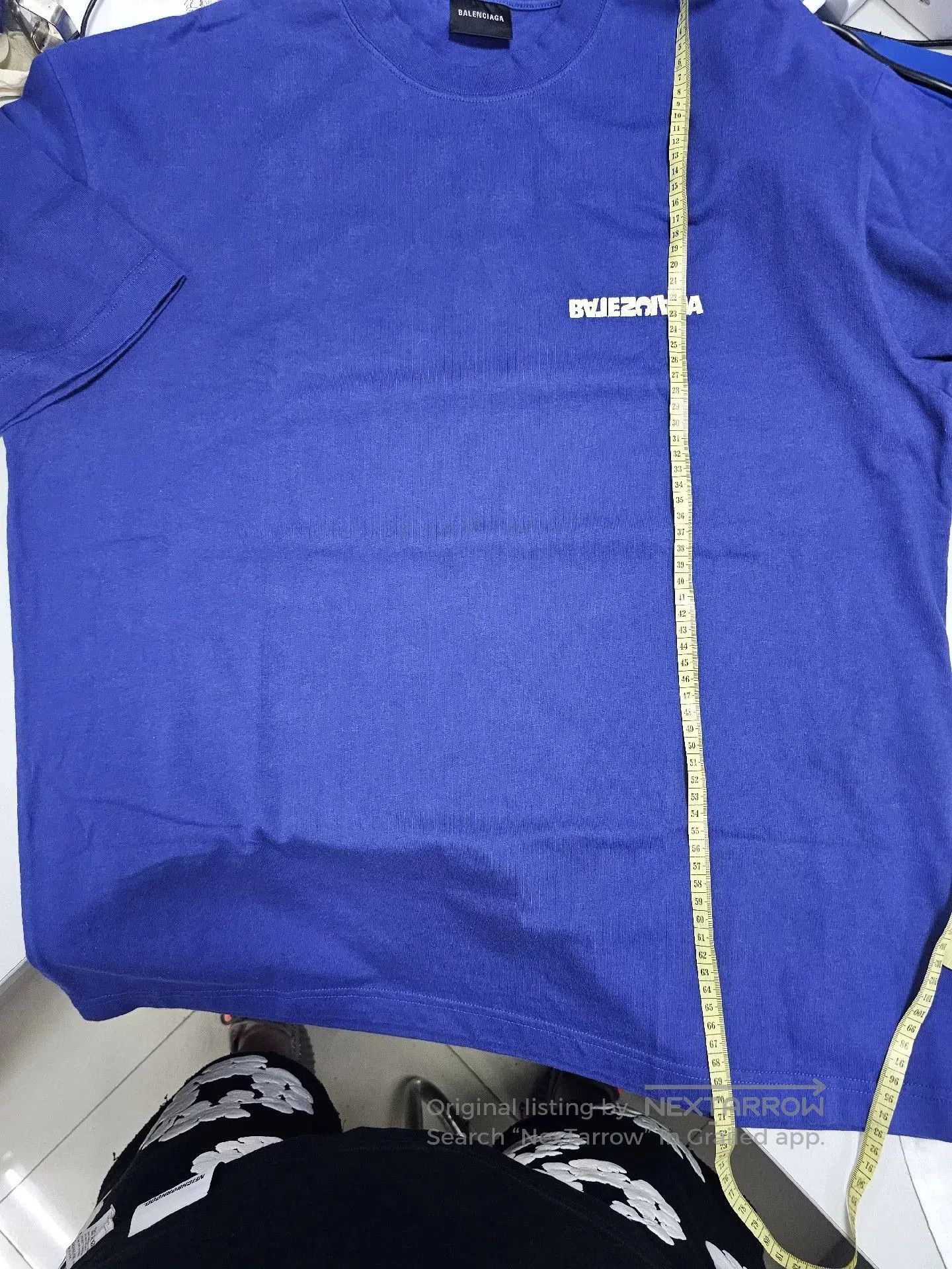 Balenciaga Balenciaga Blue Short Sleeve T. Size US S / EU 44-46 / 1 - 5 Thumbnail