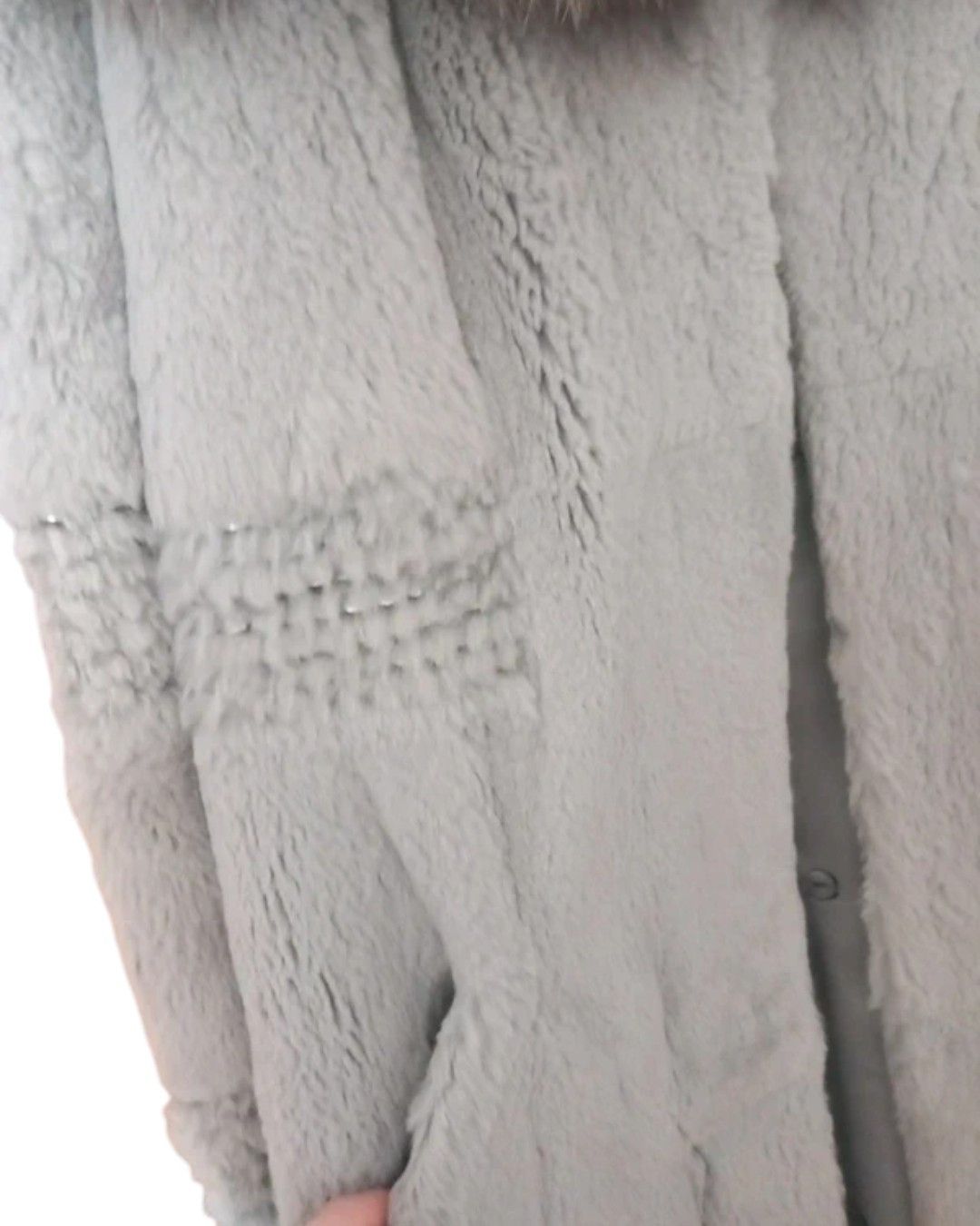 Roberto Cavalli REX RABBIT FUR COAT WITH FOX FUR COLLAR Size M / US 6-8 / IT 42-44 - 6 Thumbnail