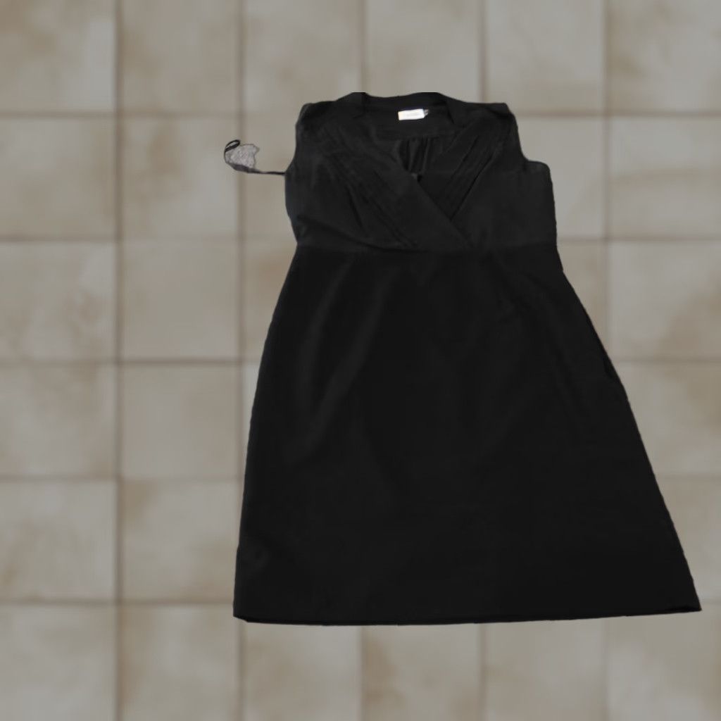 Calvin Klein Calvin Klein Dress Womens 14 Black Sleeveless Sheath V-Neck Career Office Chic Dress Size XL / US 12-14 / IT 48-50 - 1 Thumbnail