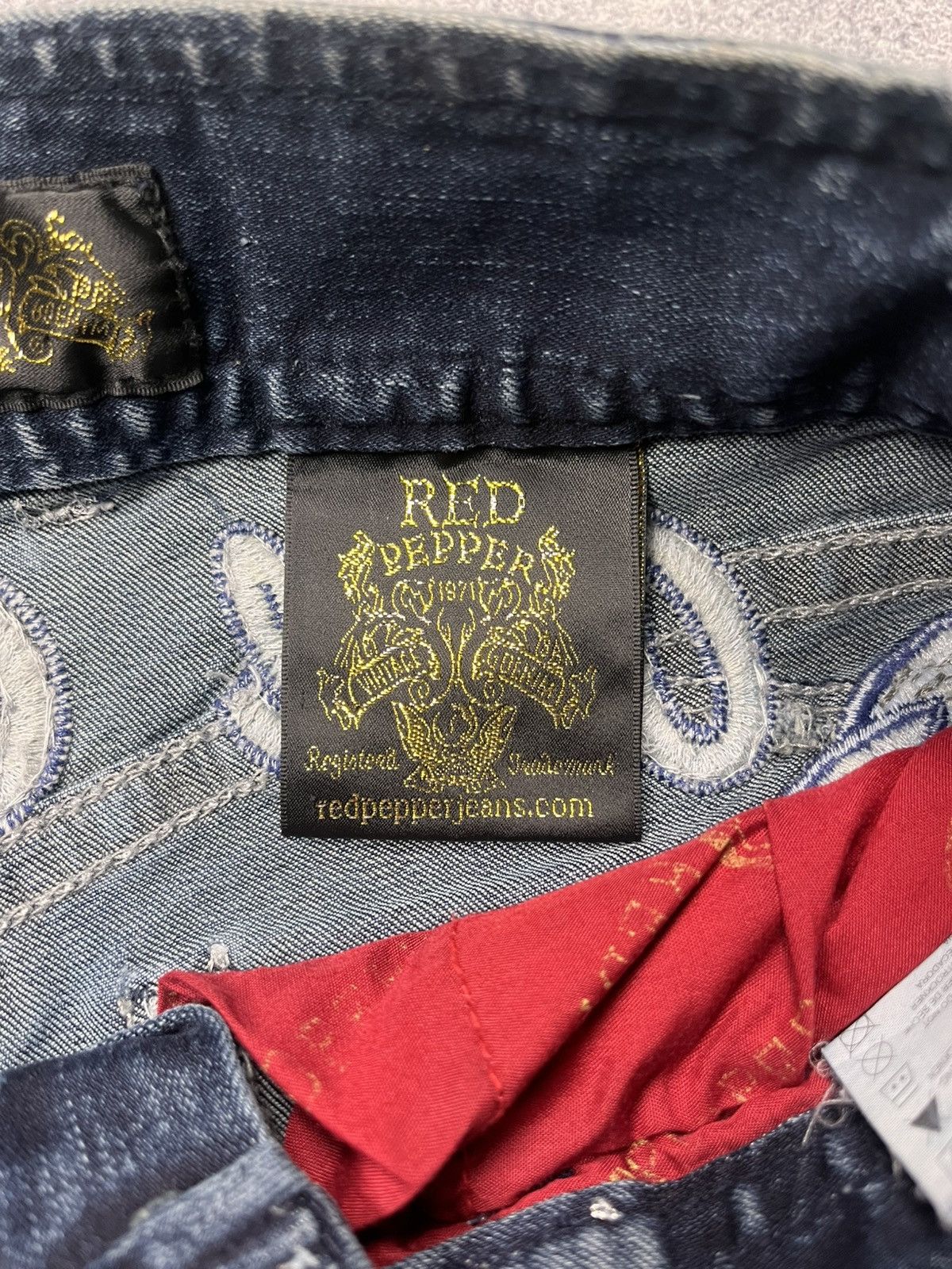 Red Pepper x Ed Hardy Flared Denim Pants