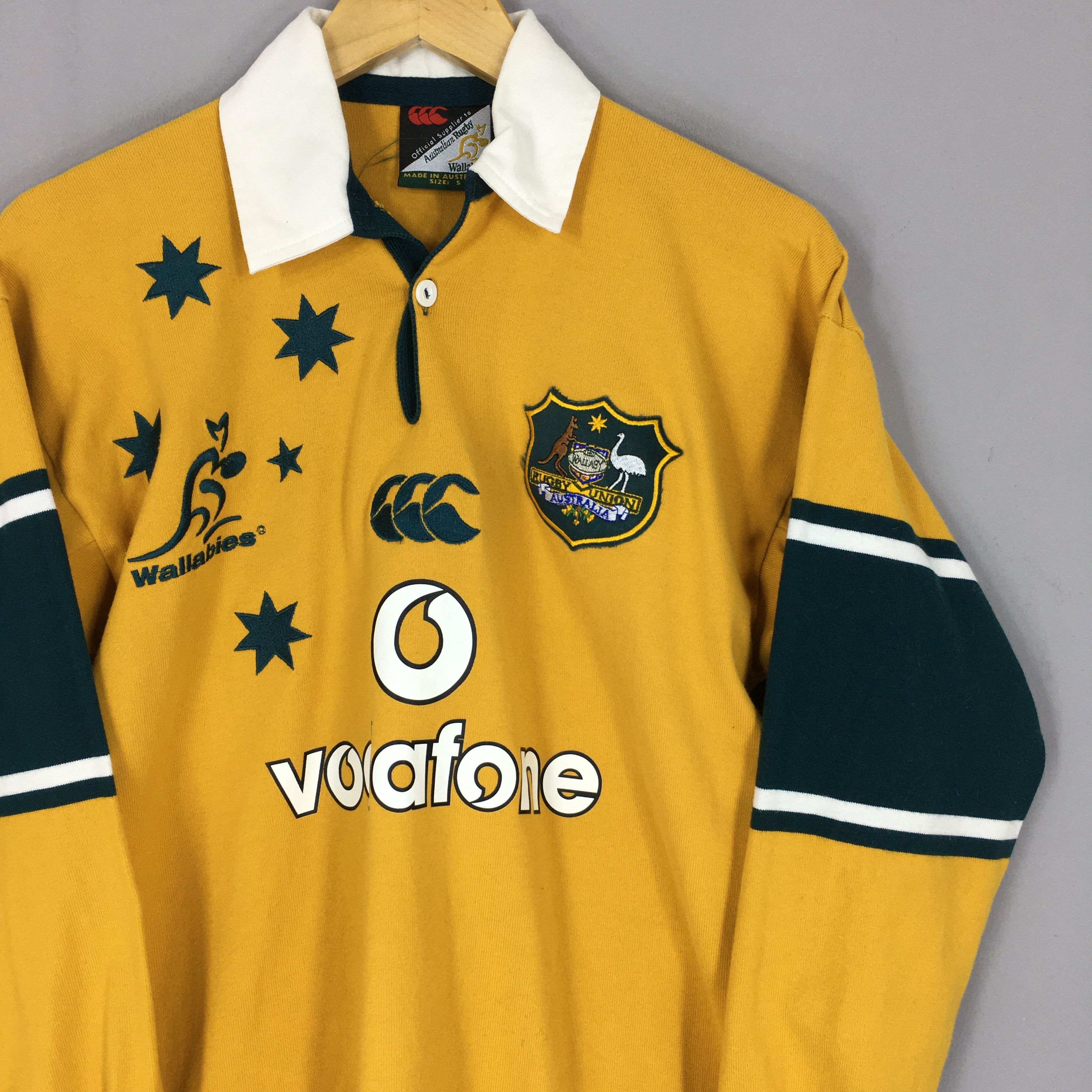 Vintage 90s Wallabies Canterbury Of Australia Rugby Shirt S