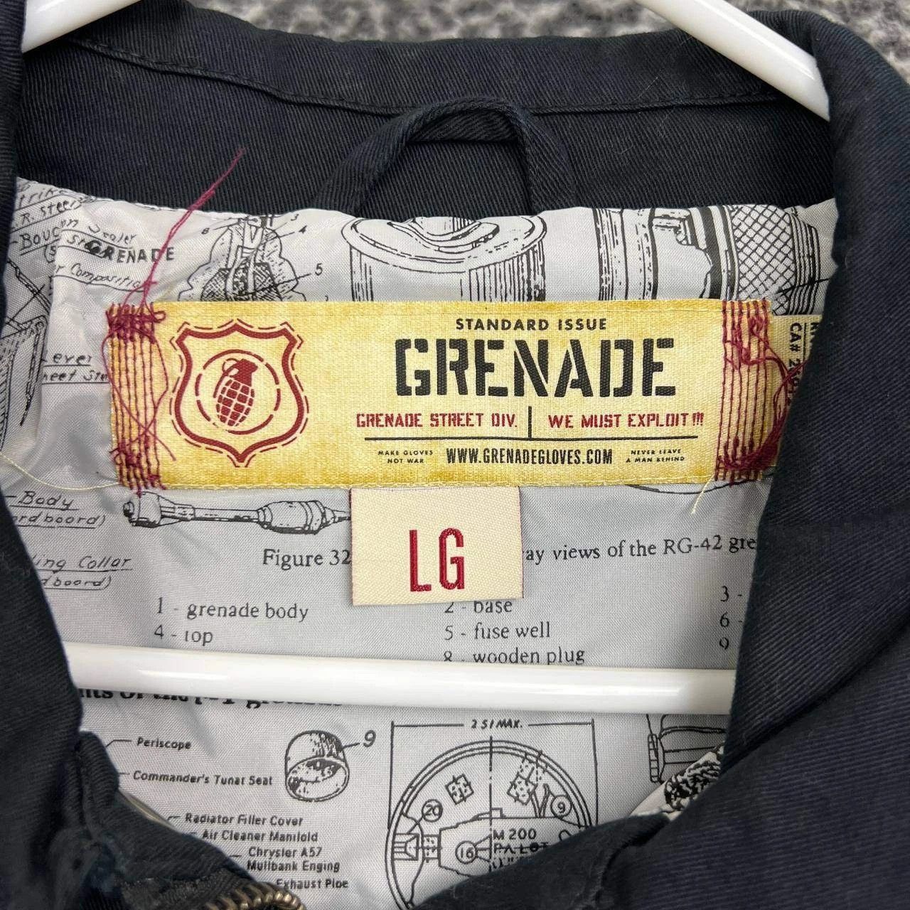 Grenade Grenade Jacket Men Full Zip Long Sleeve Pocket Work L Size US L / EU 52-54 / 3 - 3 Thumbnail