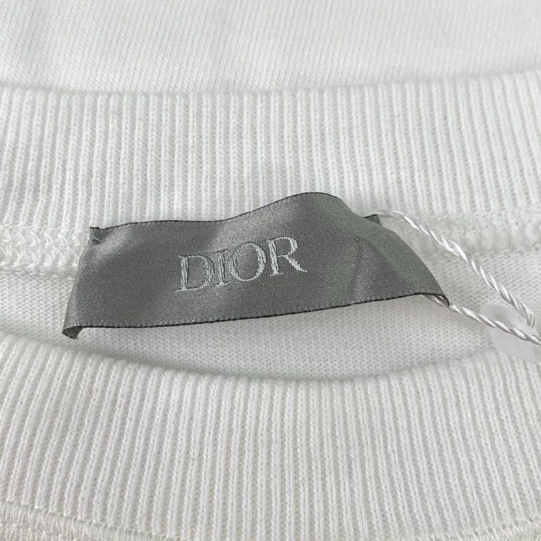 Dior Dior White side logo printed cotton round-neck long-sleeved Size US L / EU 52-54 / 3 - 5 Thumbnail