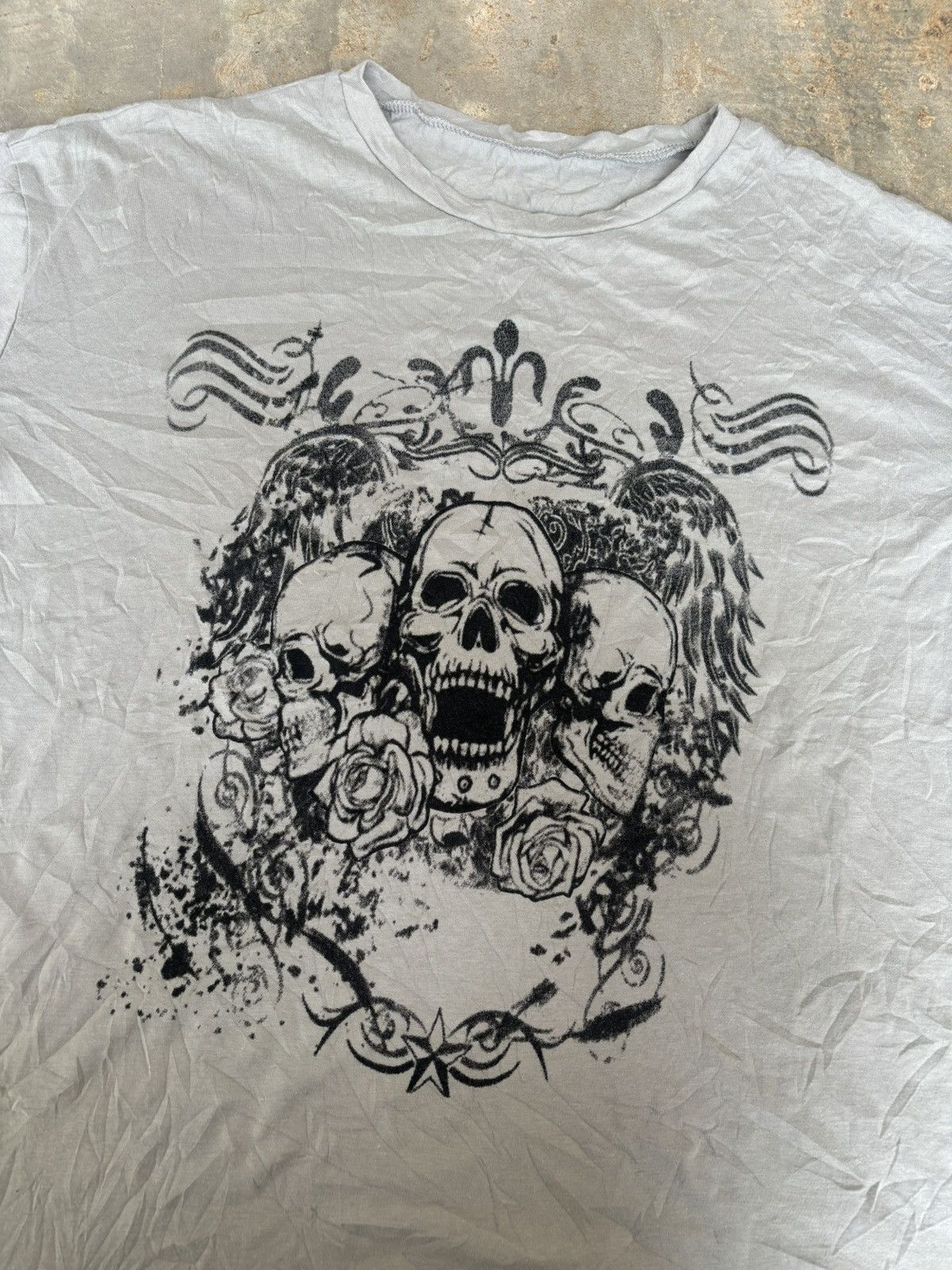 Japanese Brand Romwe Poem Skull Ifsixwasnine Punk Style Tshirt Size US L / EU 52-54 / 3 - 3 Thumbnail