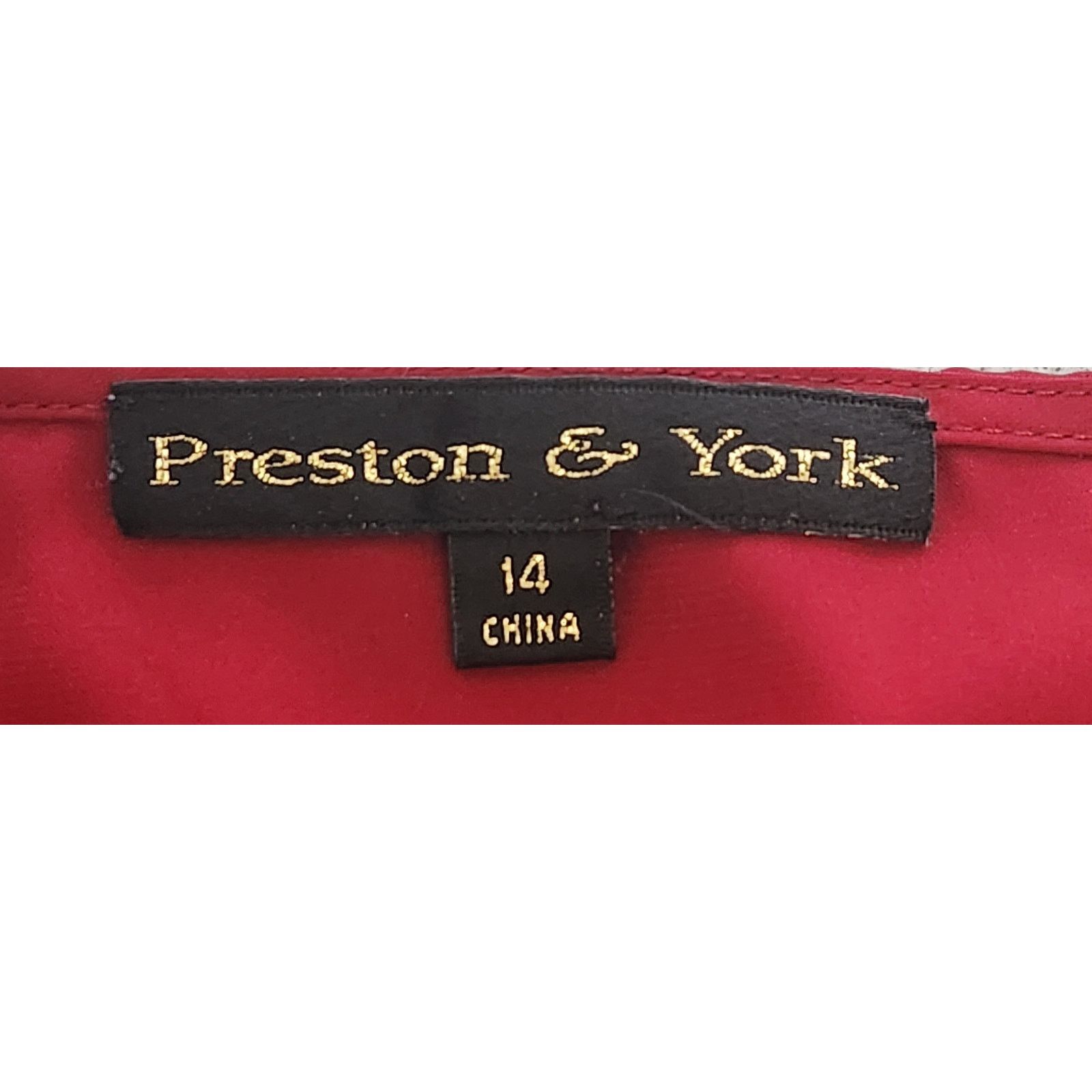 Preston & York Preston & York Red Draper Bodice Sleeveless Top 14 Soft Size XL / US 12-14 / IT 48-50 - 3 Thumbnail