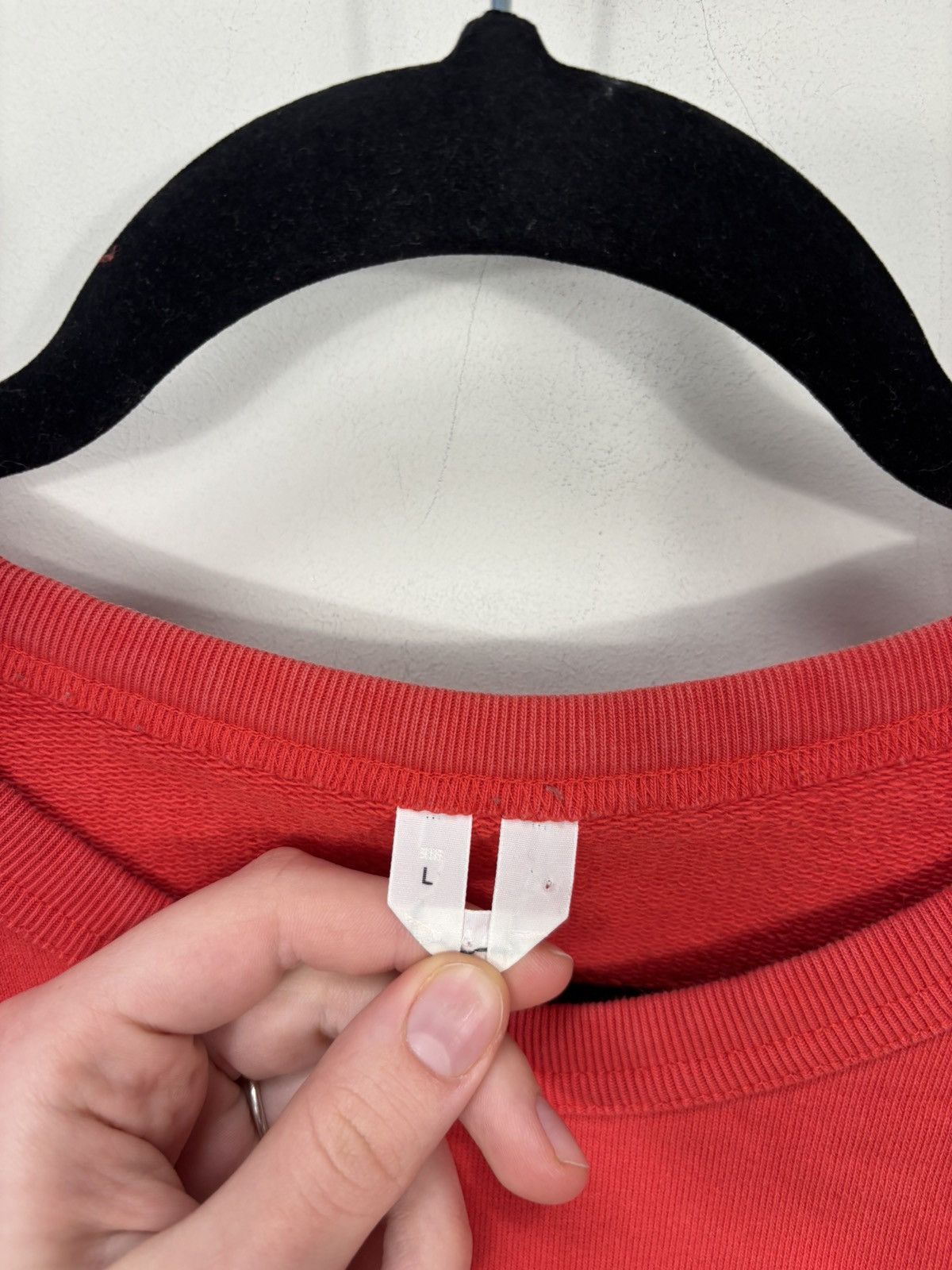 Arket Arket Men’s Red Organic Cotton Classic Basic Sweatshirt Size US L / EU 52-54 / 3 - 7 Thumbnail