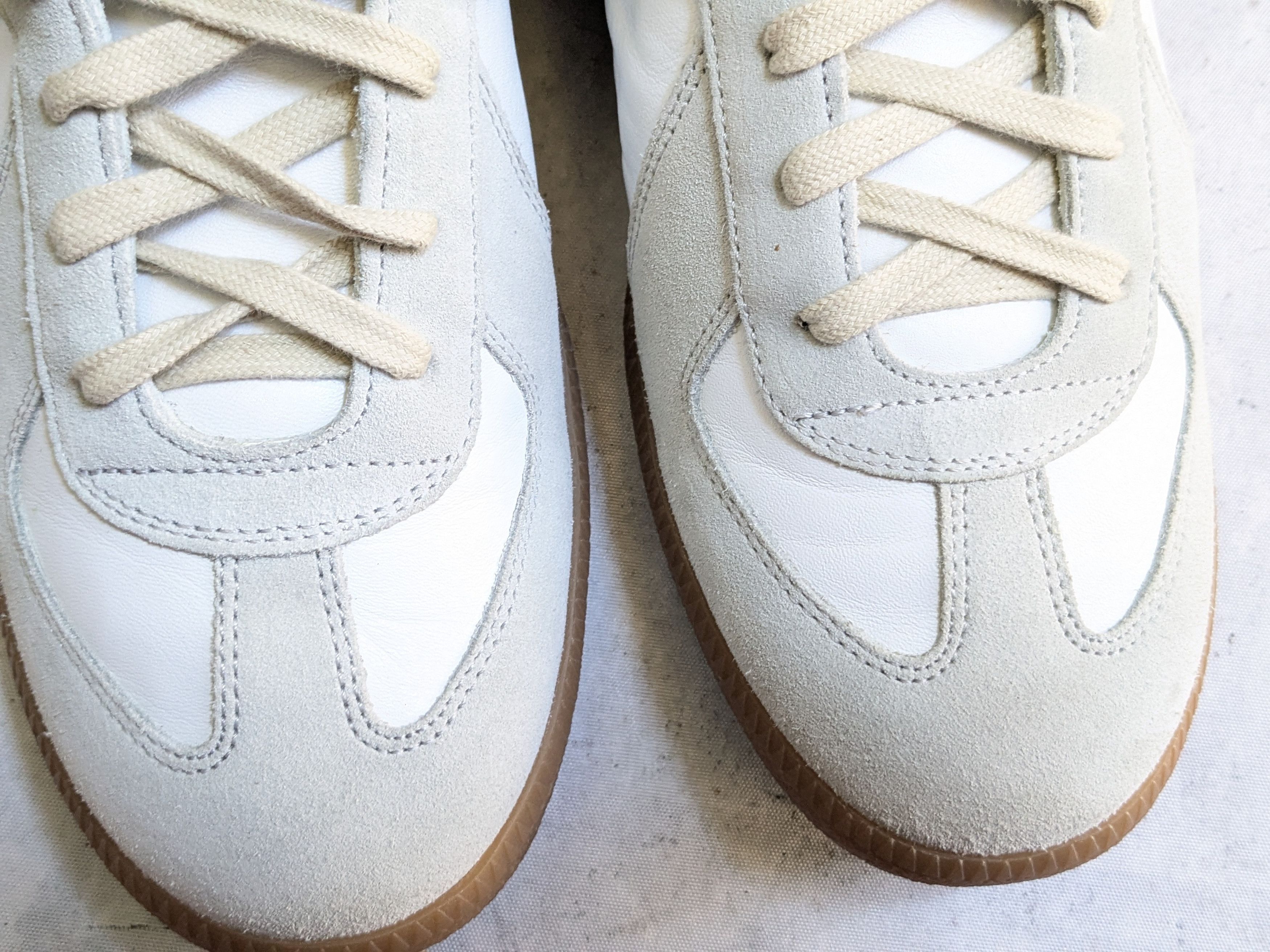 Maison Margiela Maison Margiela Replica GAT White Gray 10 43 Low Tops Gum Size US 10 / EU 43 - 3 Thumbnail