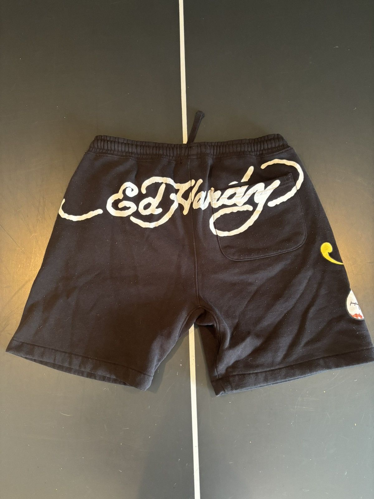 Ed Hardy Ed Hardy Black Sweat Shorts Skull Printed Vintage Streetwear Size US 32 / EU 48 - 2 Thumbnail