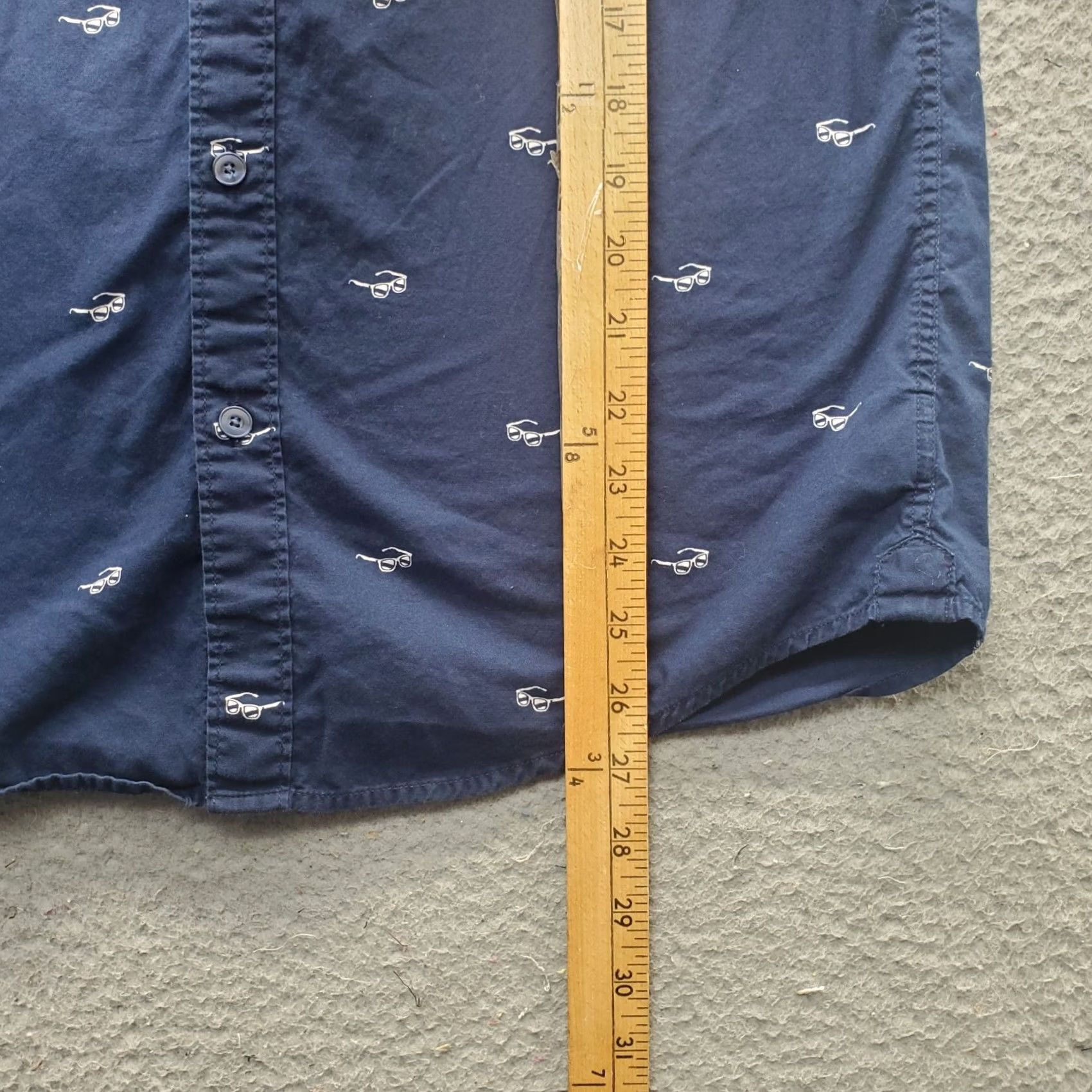 American Eagle Outfitters American Eagle Button-Down Shirt Mens S Navy Shade Glasses Print Seriously Soft Shirt Size US S / EU 44-46 / 1 - 3 Thumbnail