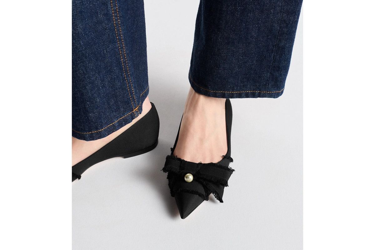Dior o1bcso1str0226 Diorable Ballet Flat in Black Size US 10 / IT 40 - 6 Thumbnail