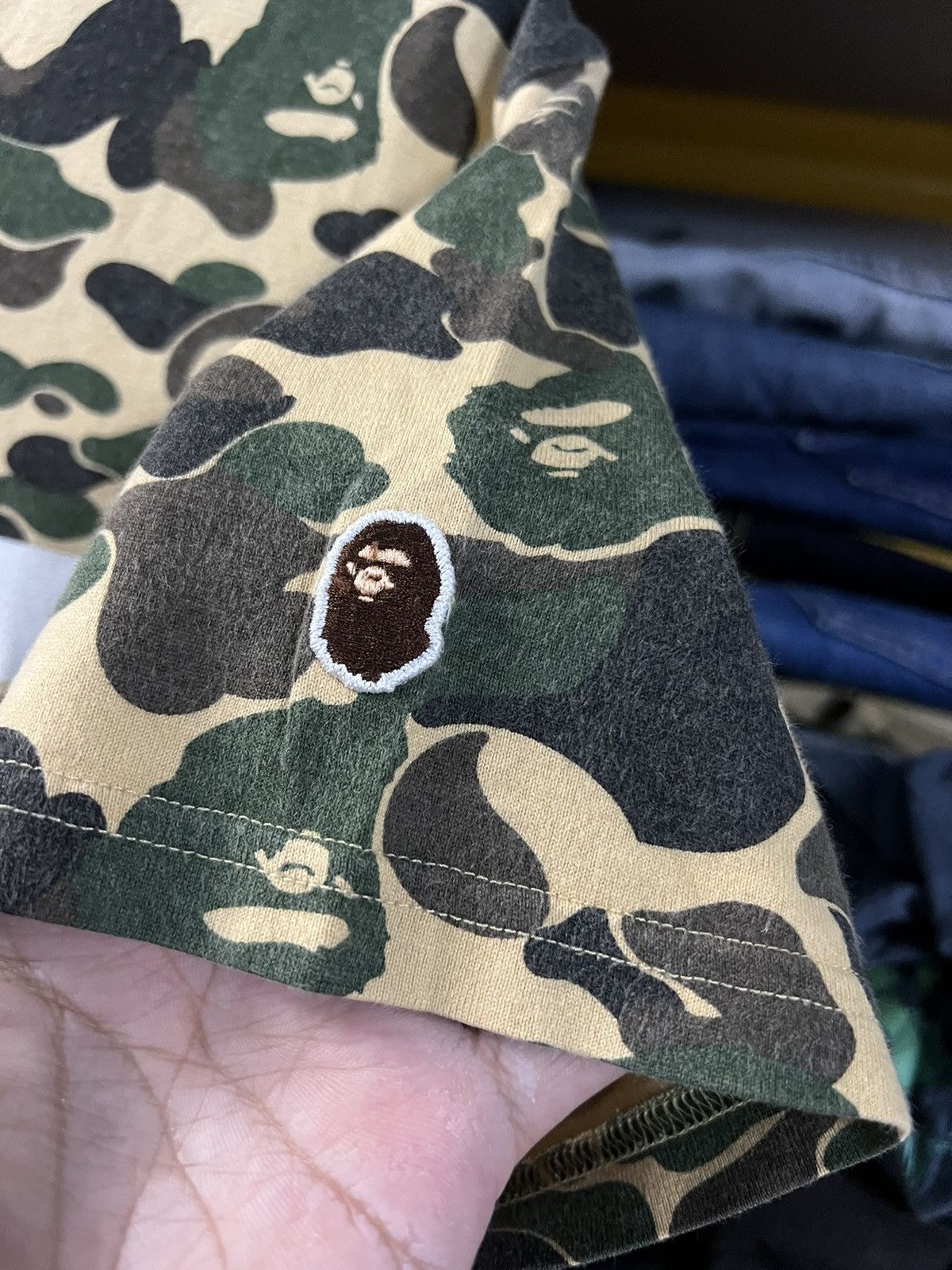 Bape VTG A BATHING APE CAMO SHIRT VERY RARE Size US S / EU 44-46 / 1 - 4 Thumbnail