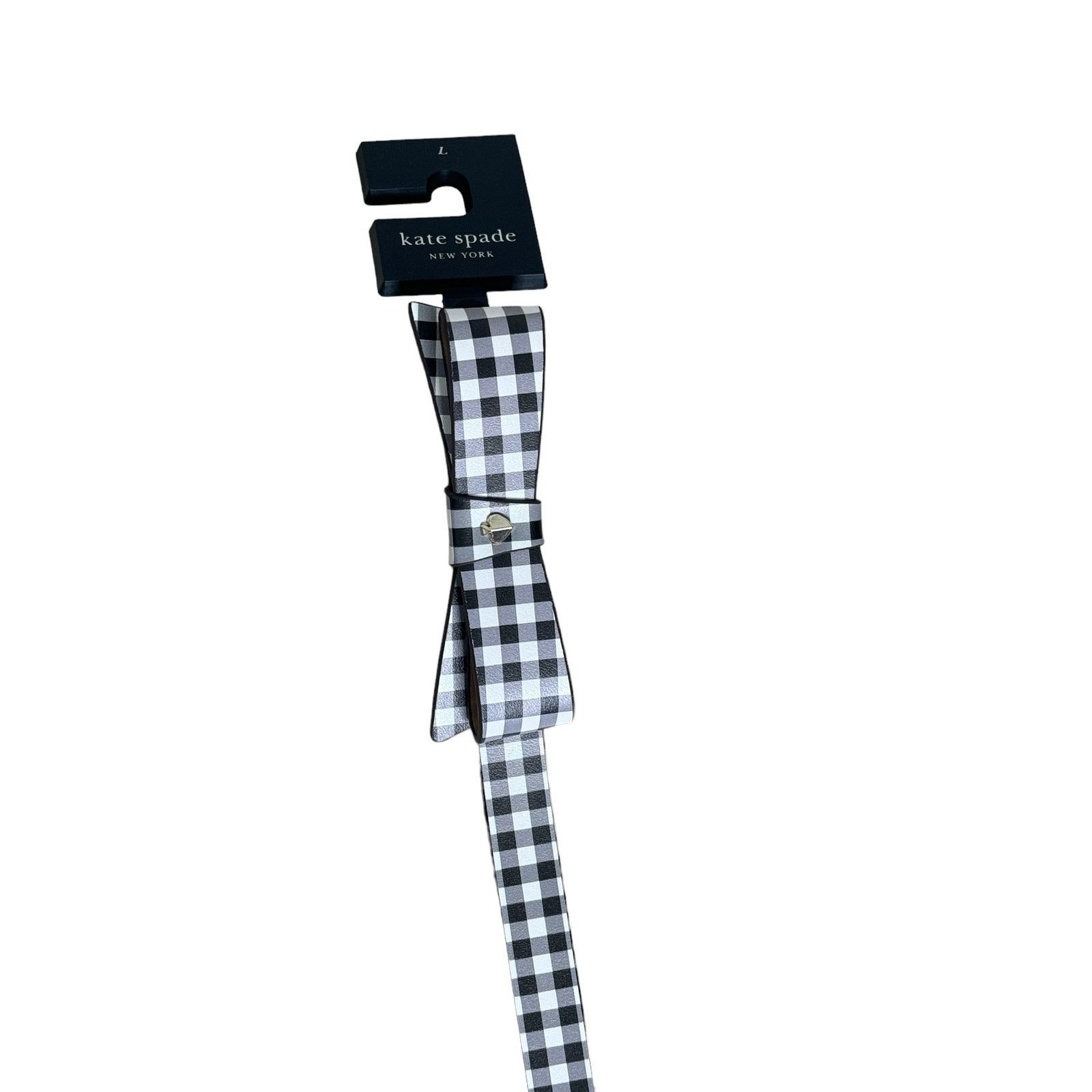 Kate Spade Kate Spade 19mm bow belt size Large women belt gingham print Size ONE SIZE - 5 Thumbnail