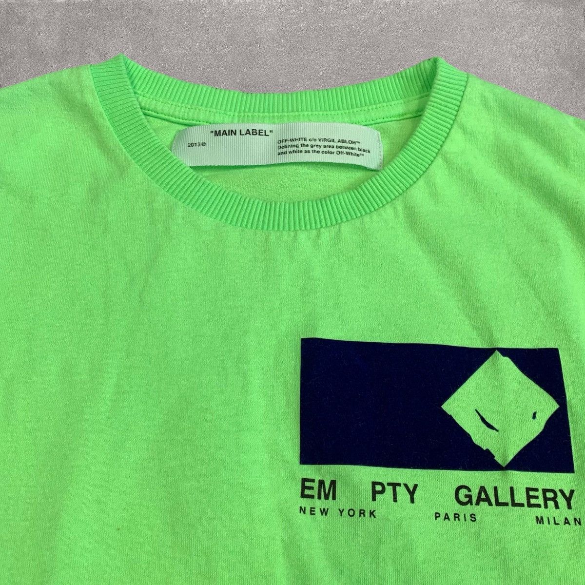 Off-White Off White XS Tee Empty Gallery Staff Green T-Shirt Virgil Size US XS / EU 42 / 0 - 3 Thumbnail