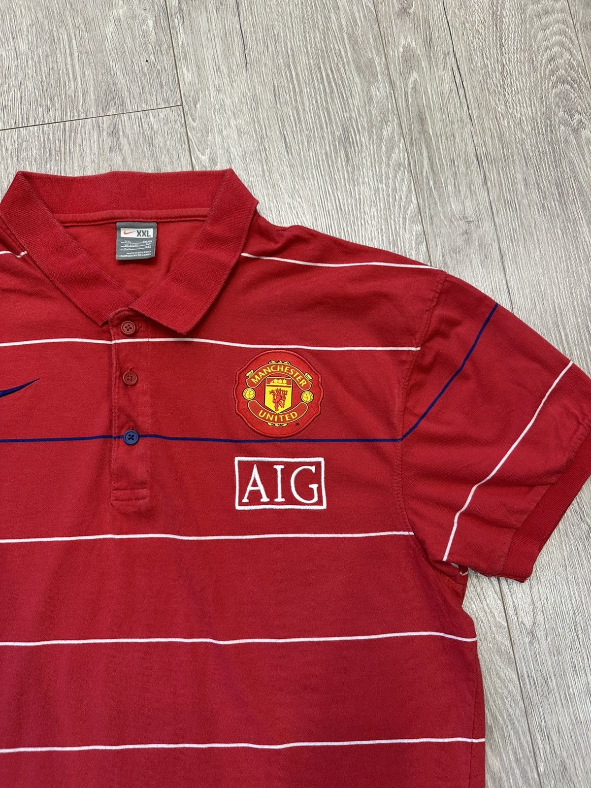 Nike Nike AIG Manchester United Shirt Premier League 2008/2009 Size US XXL / EU 58 / 5 - 2 Thumbnail